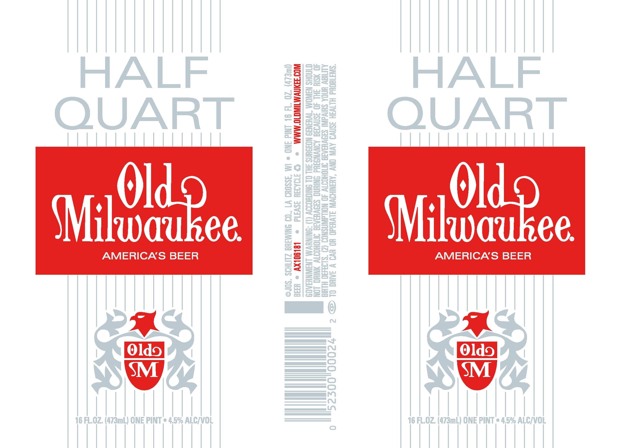 Old Milwaukee by Jos. Schlitz Brewing Co. - beer label