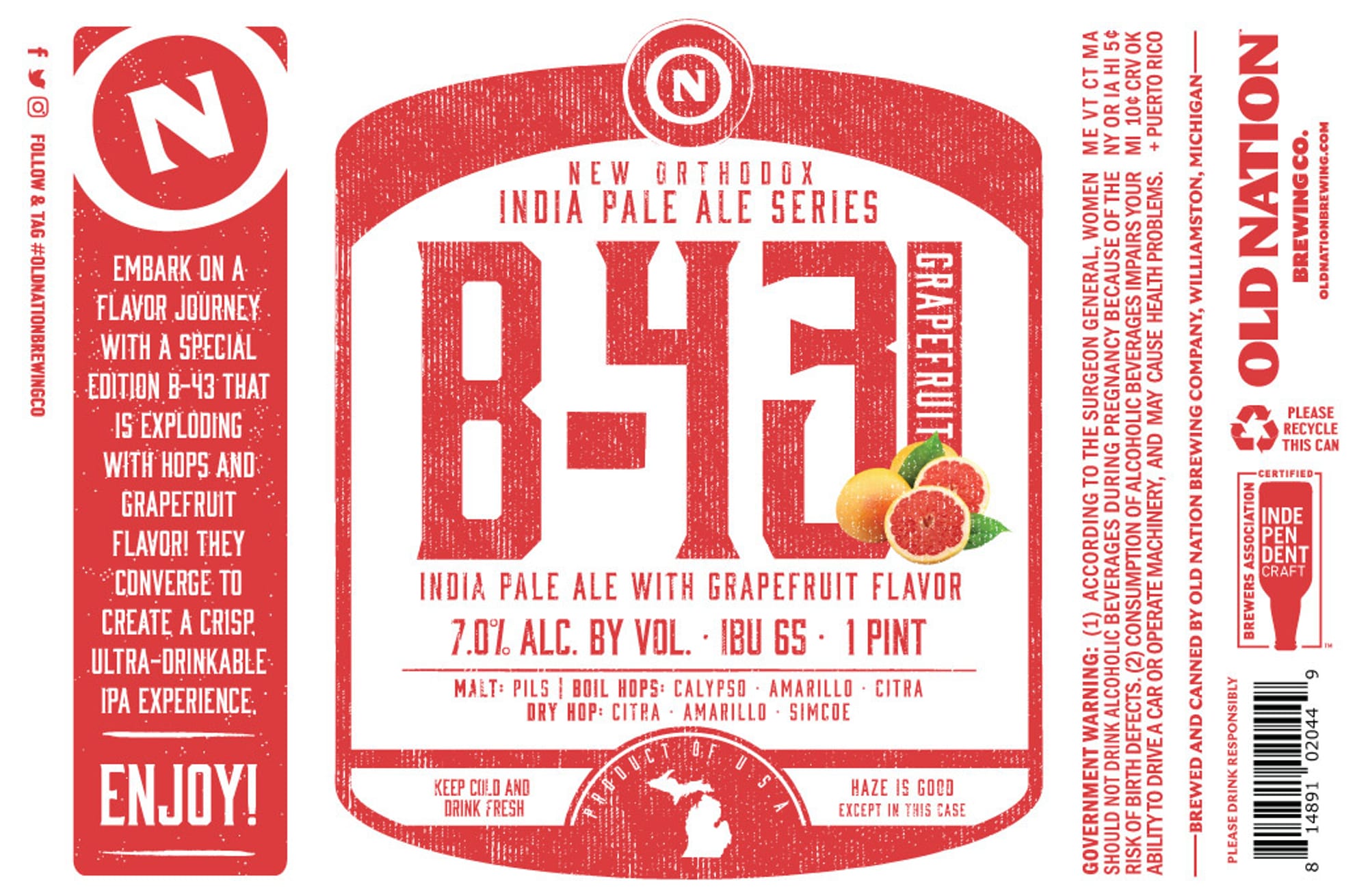 Rufio by Old Nation Brewing - beer label