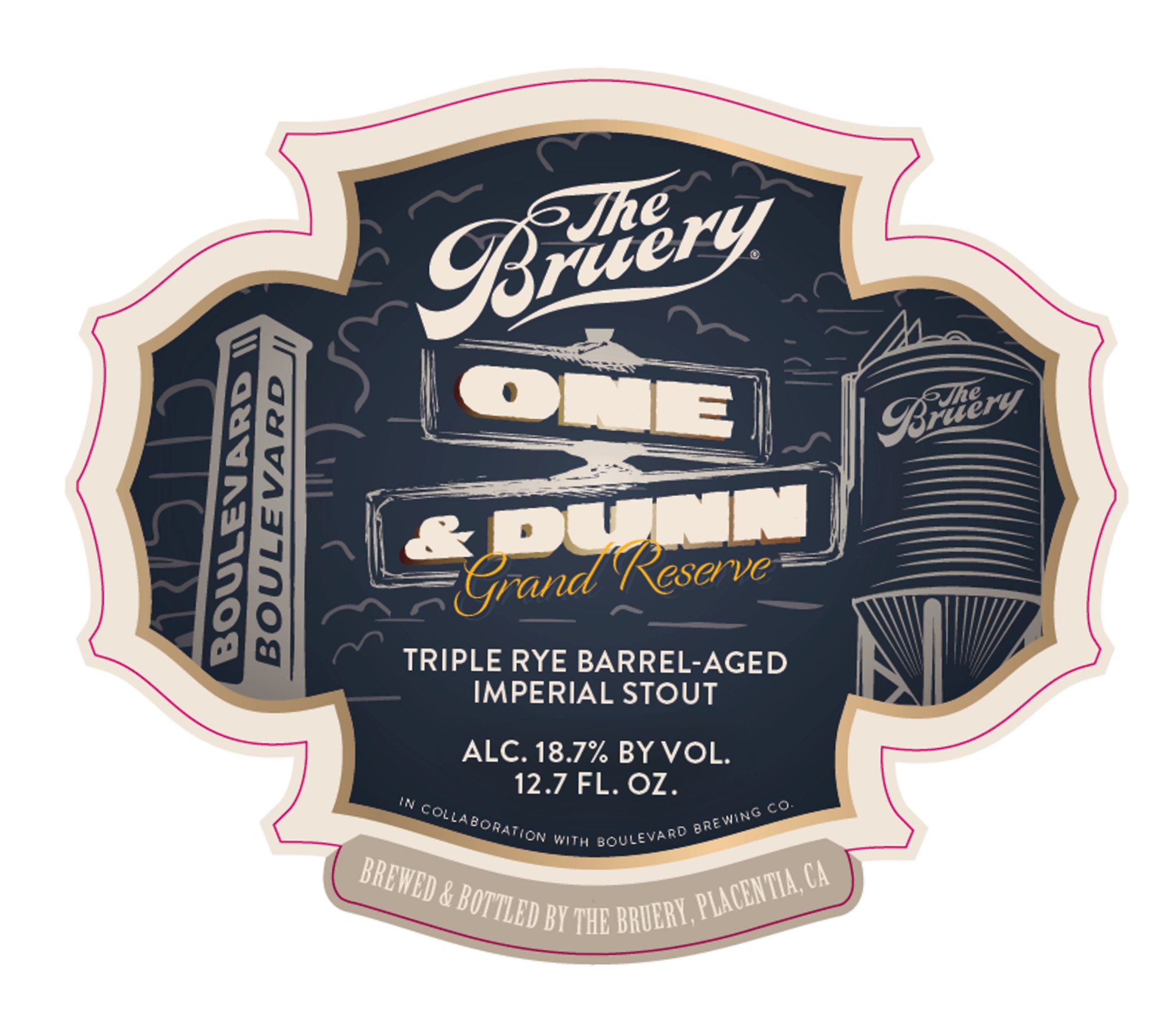 One & Dunn Reserve by The Bruery - beer label