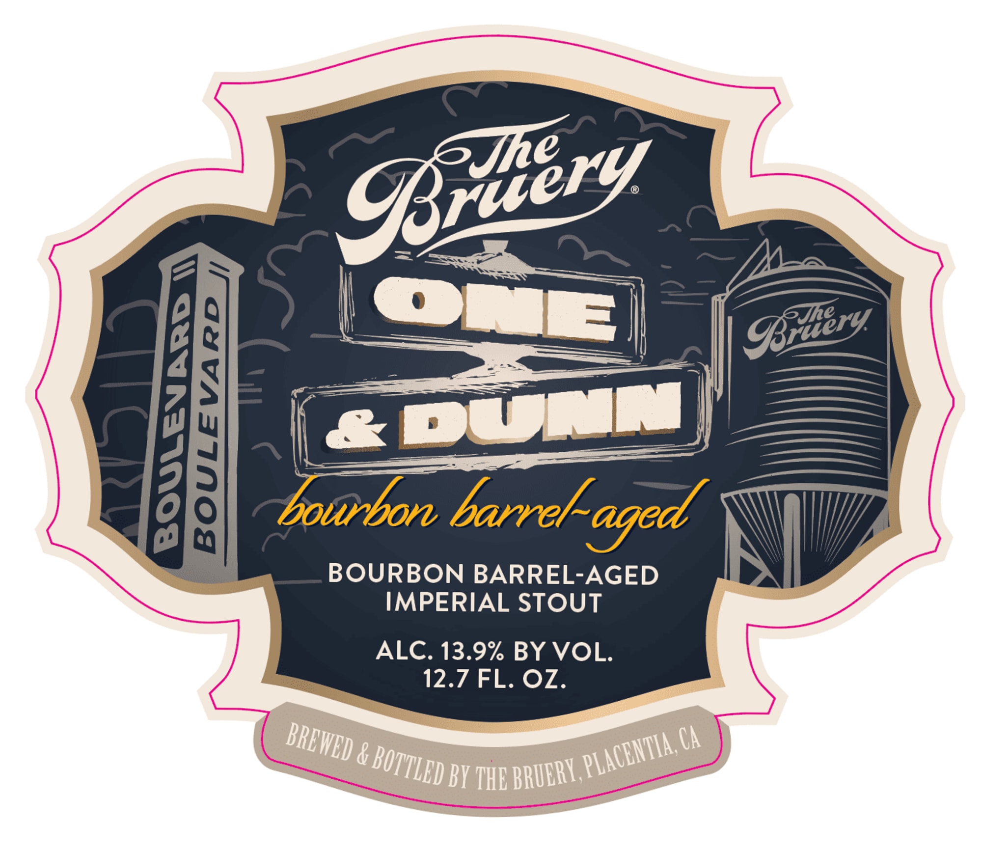One & Dunn by The Bruery - beer label