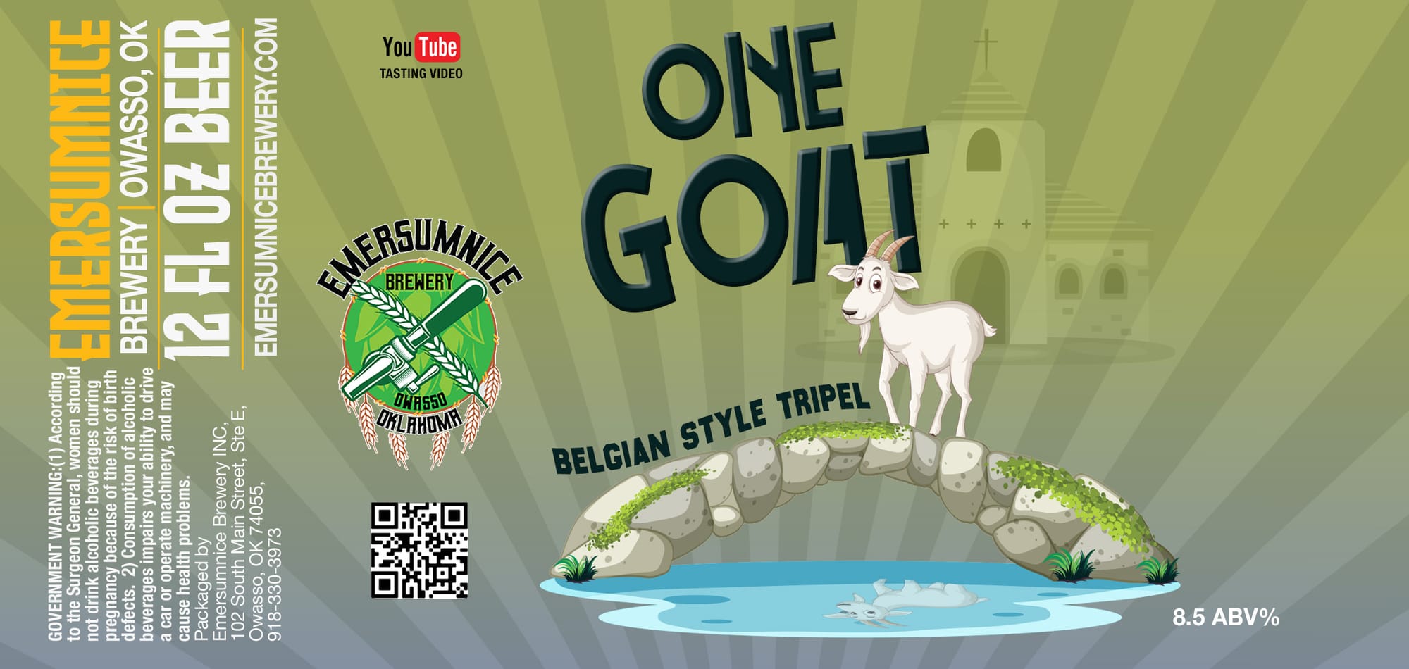 One Goat by Emersumice Brewery - beer label