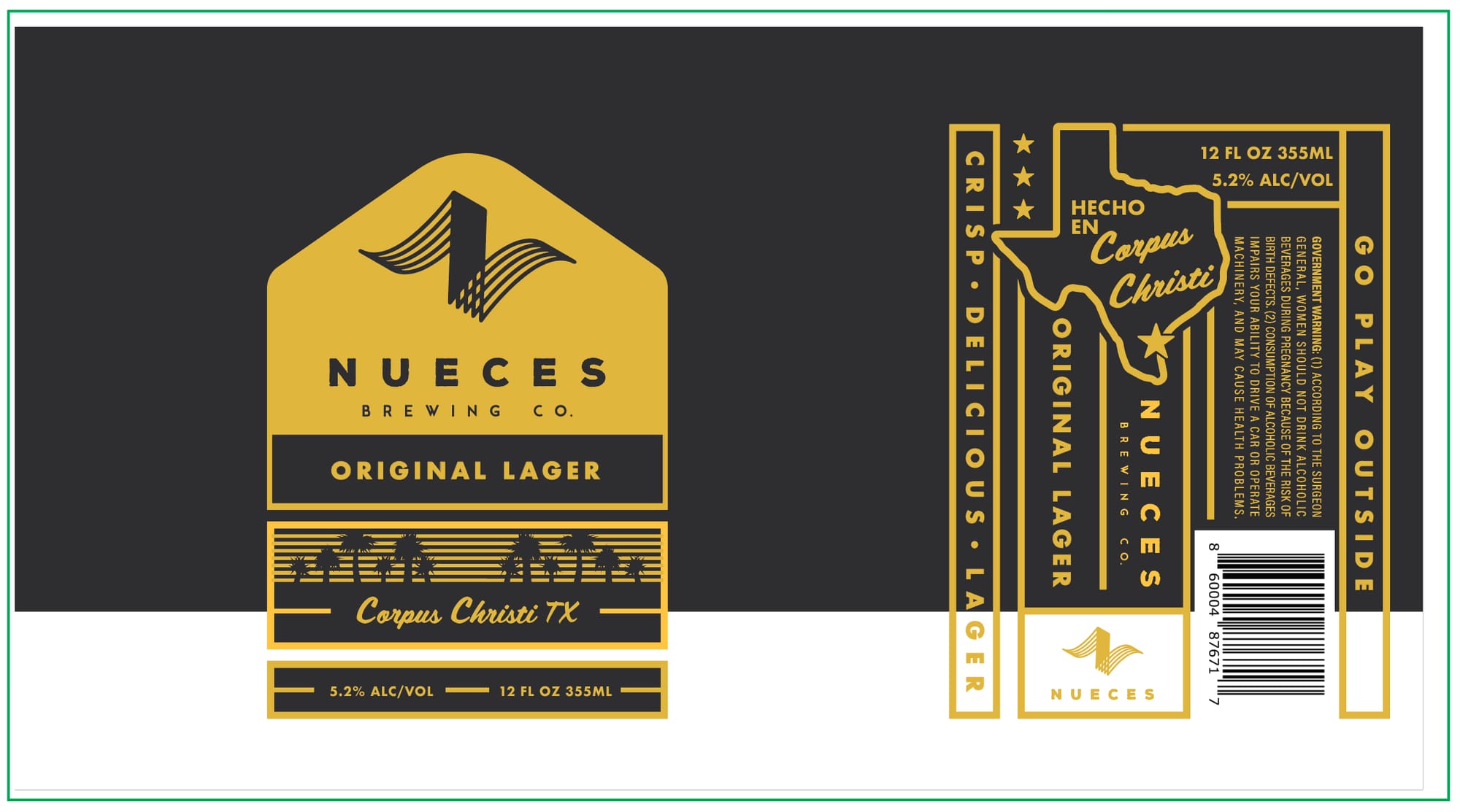 Original Lager by Nueces Brewing Co. - beer label