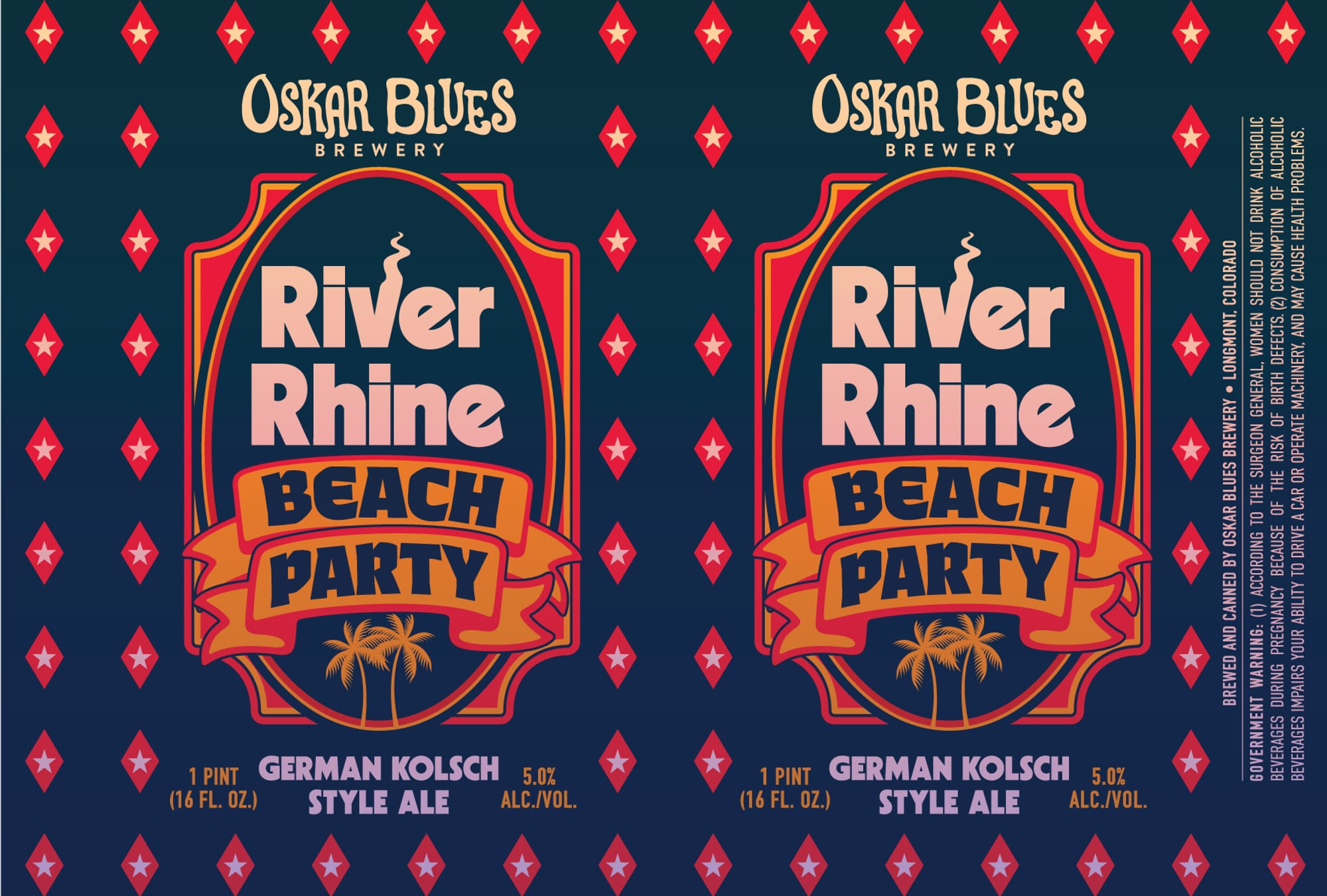 River Rhine Beach Party by Oskar Blues Brewery - beer label