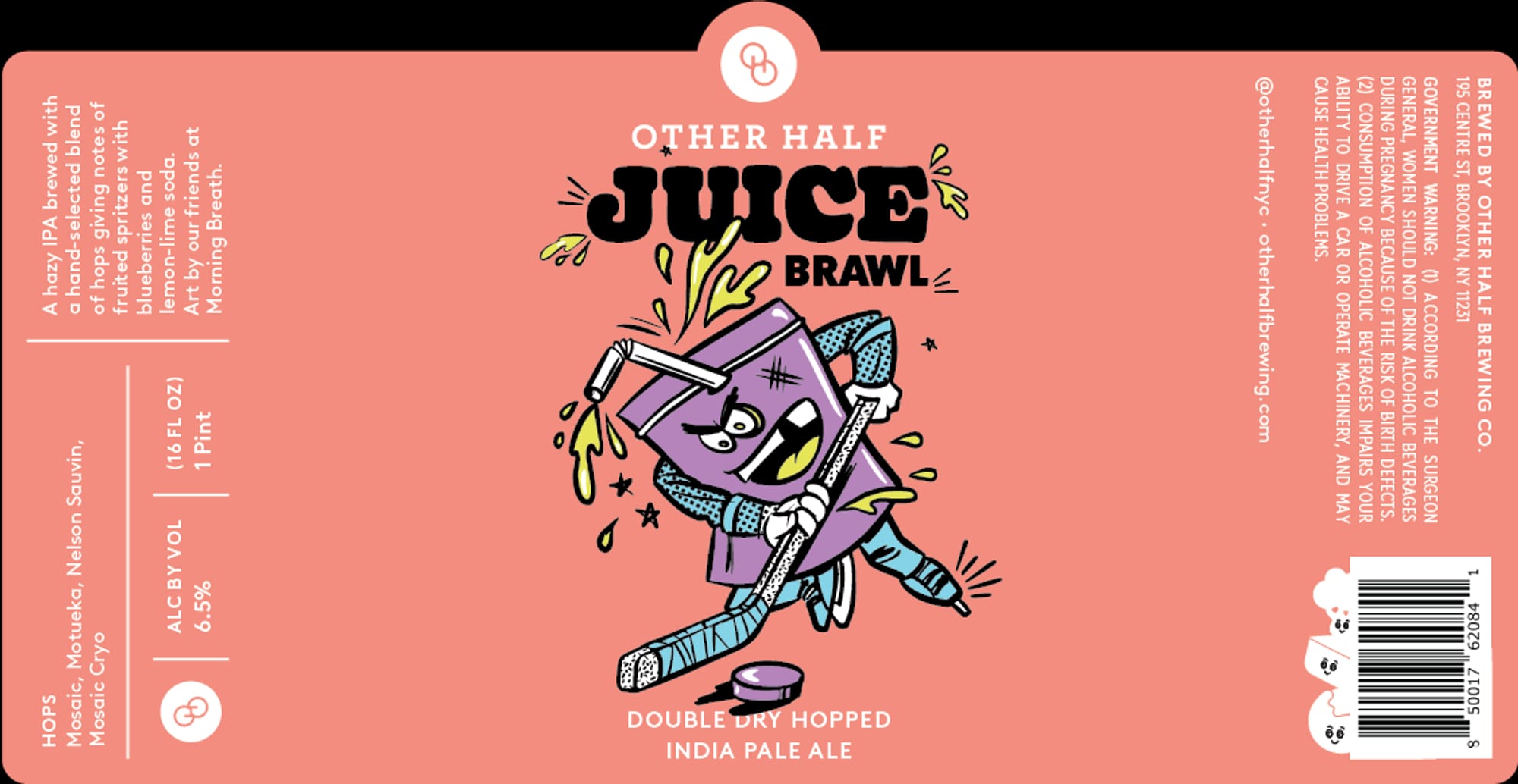Juice Brawl by Other Half Brewing - beer label
