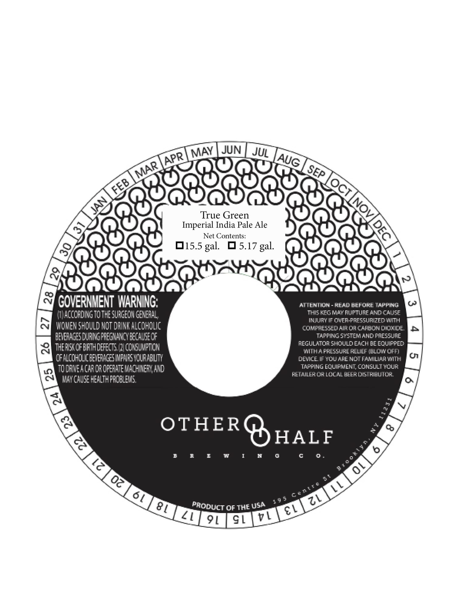 True Green by Other Half Brewing Co. - beer label