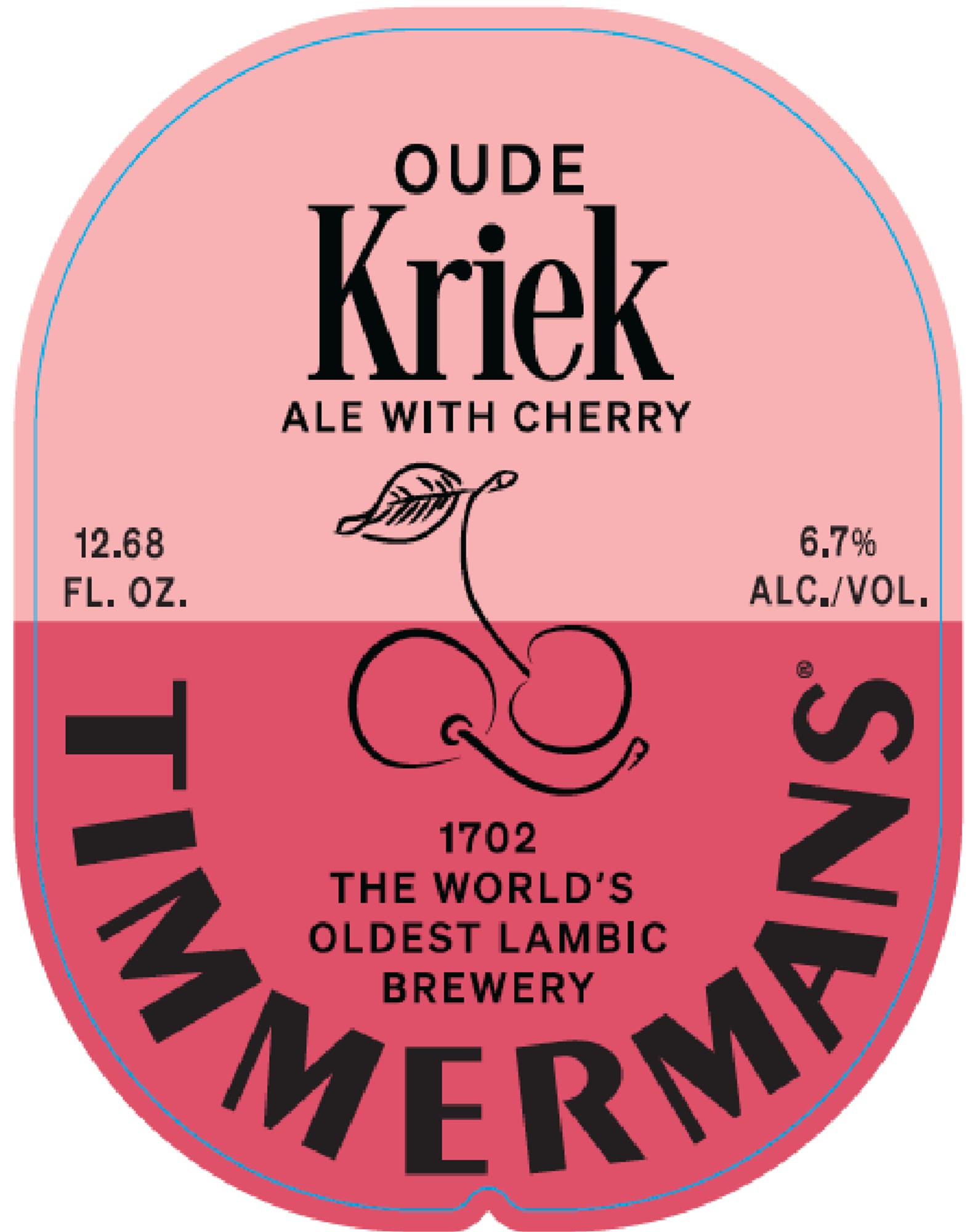 Oude Kriek by Timmermans - beer label
