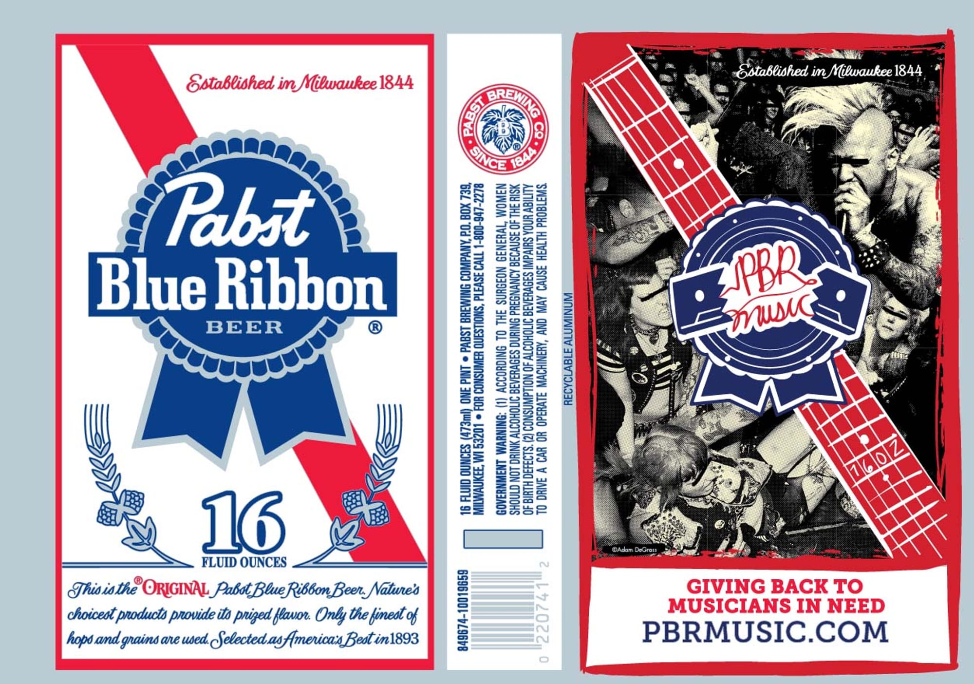 Pabst Blue Ribbon by Pabst Brewing Company - beer label