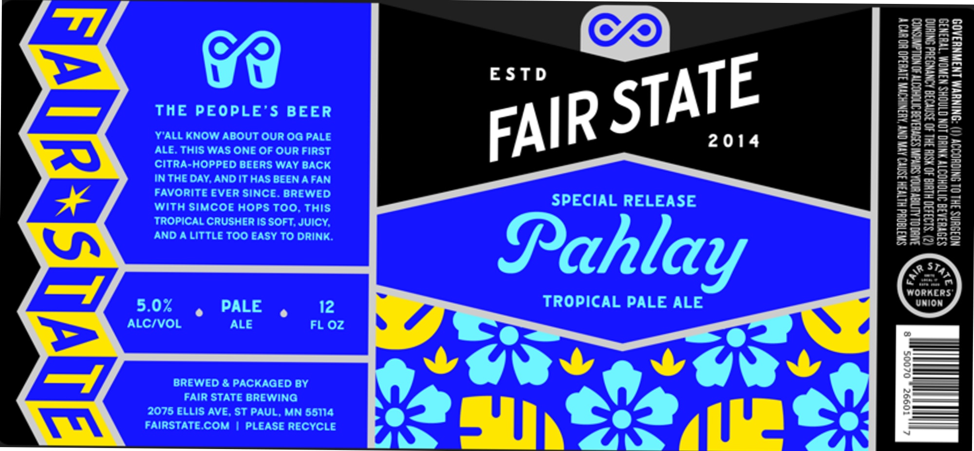Pahlay by Fair State Brewing - beer label
