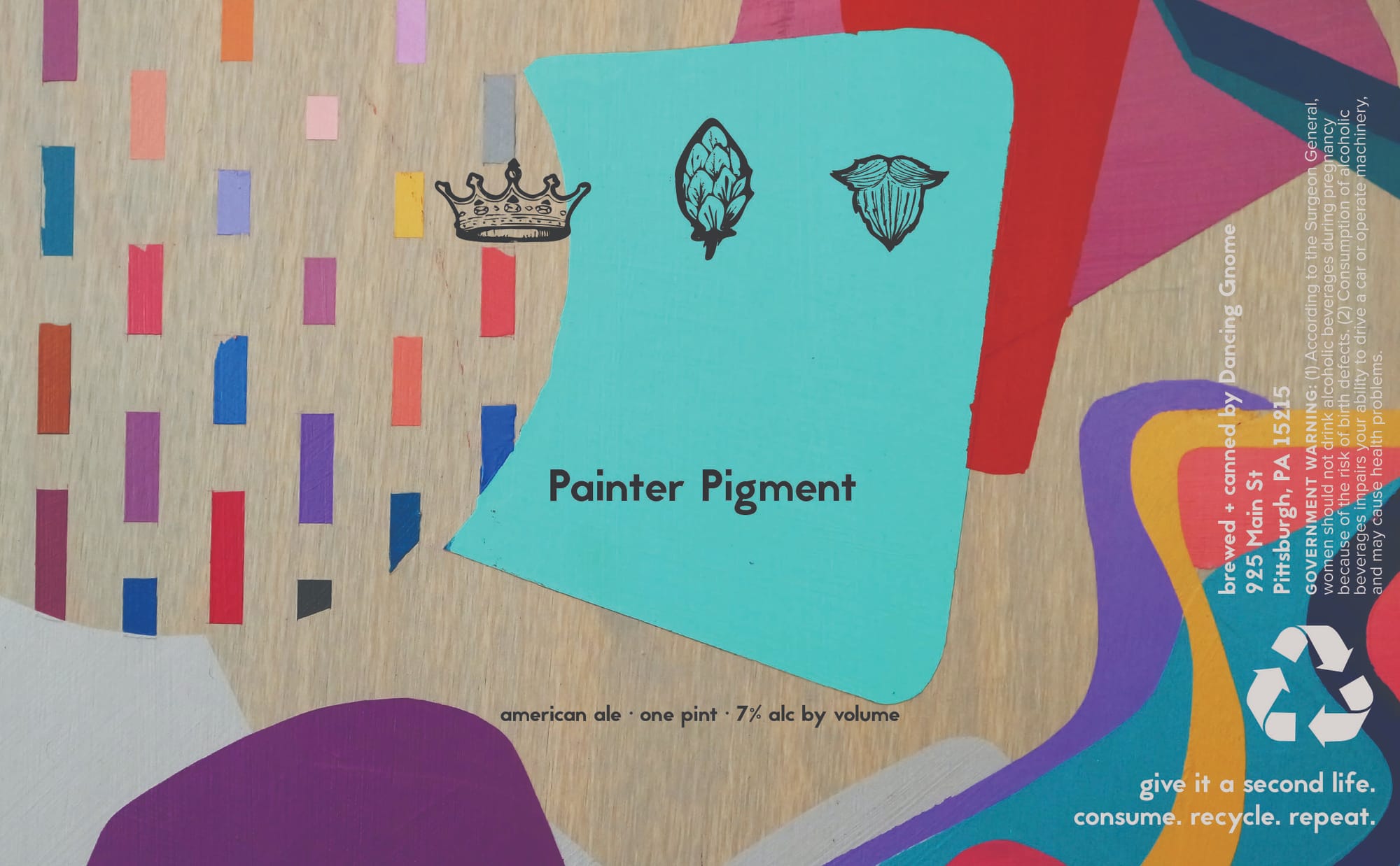 Painter Pigment by Dancing Gnome - beer label