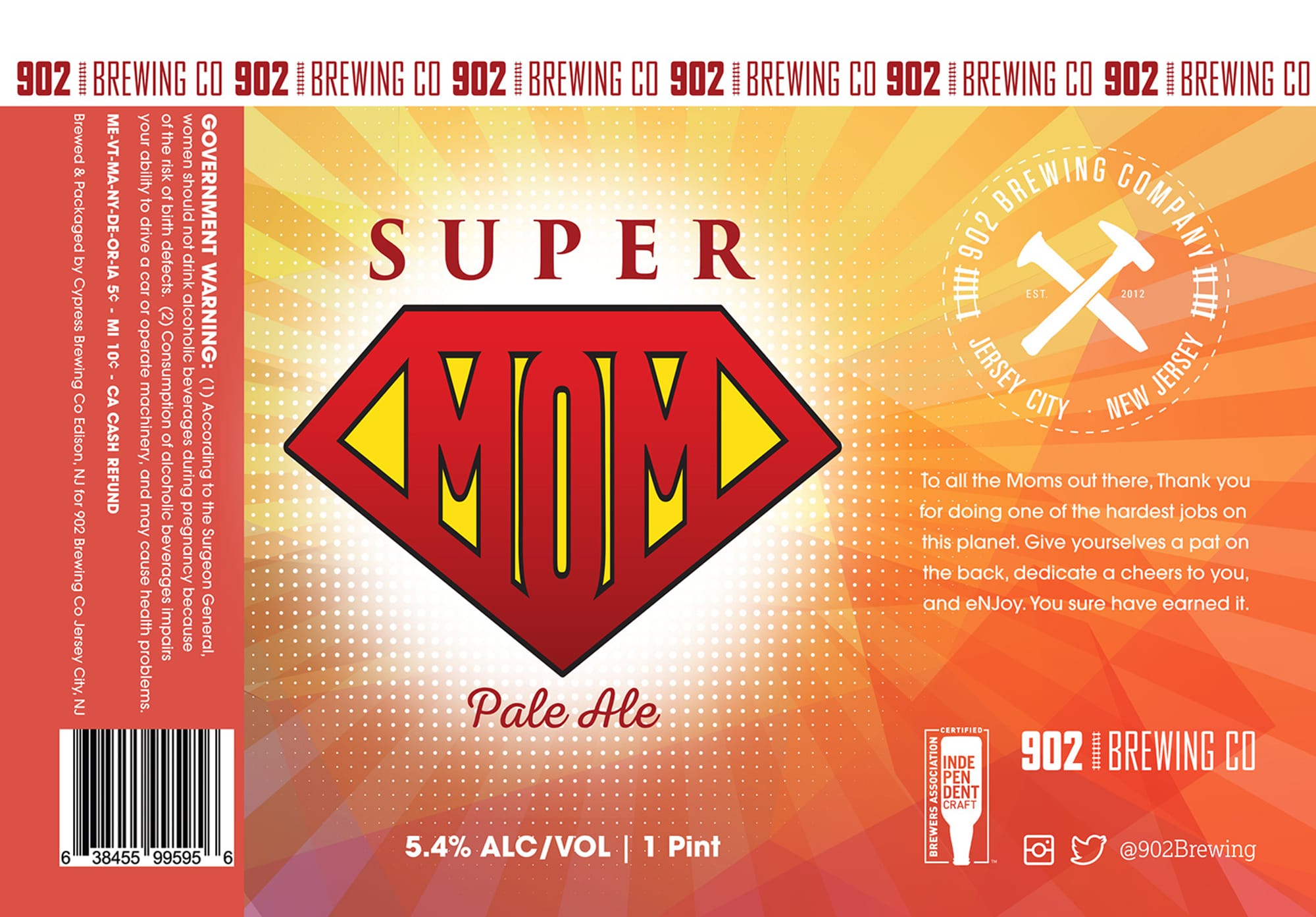 Government Mmm by 902 Brewing Co - beer label