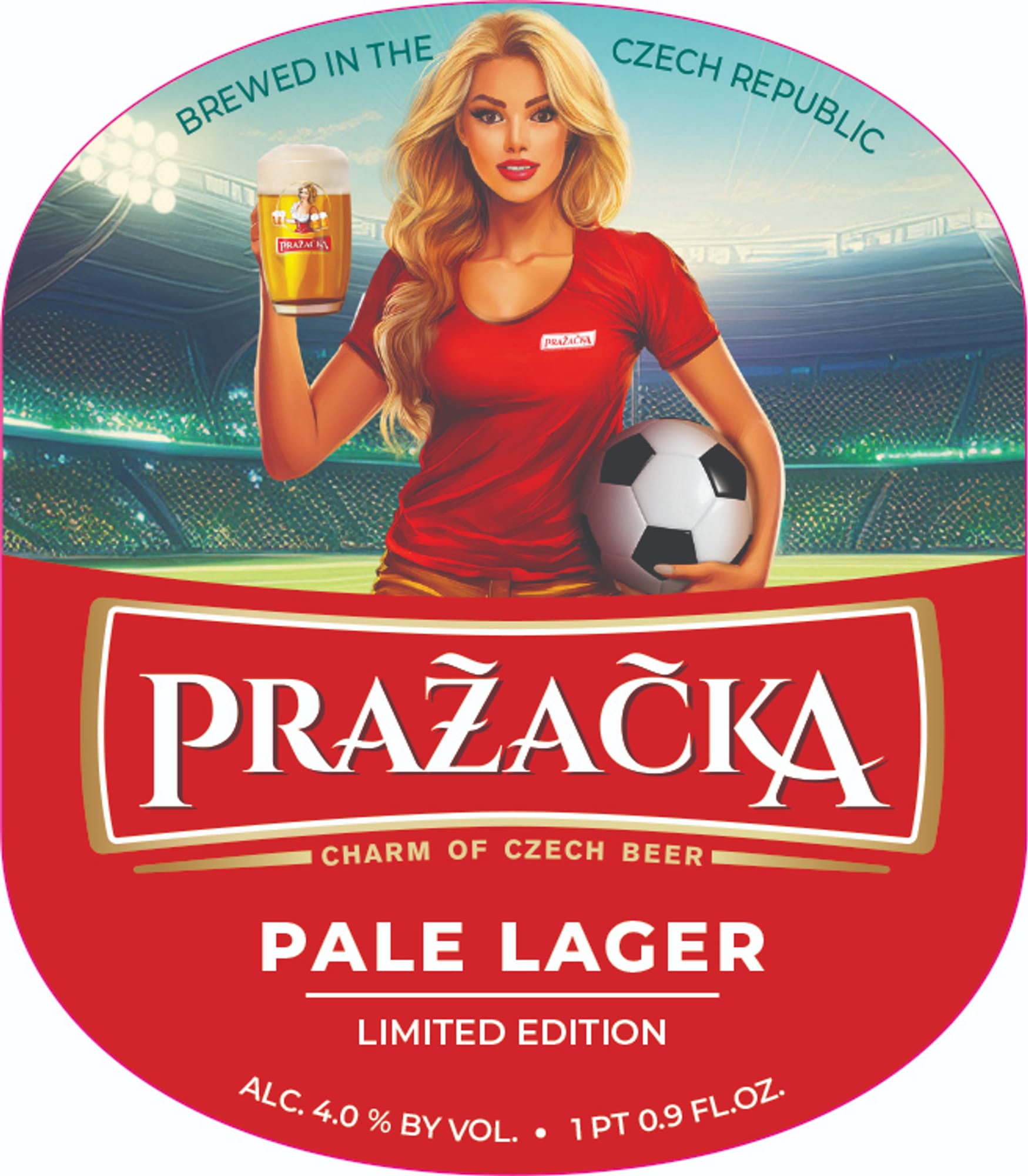 Pale Lager by Pražačka - beer label