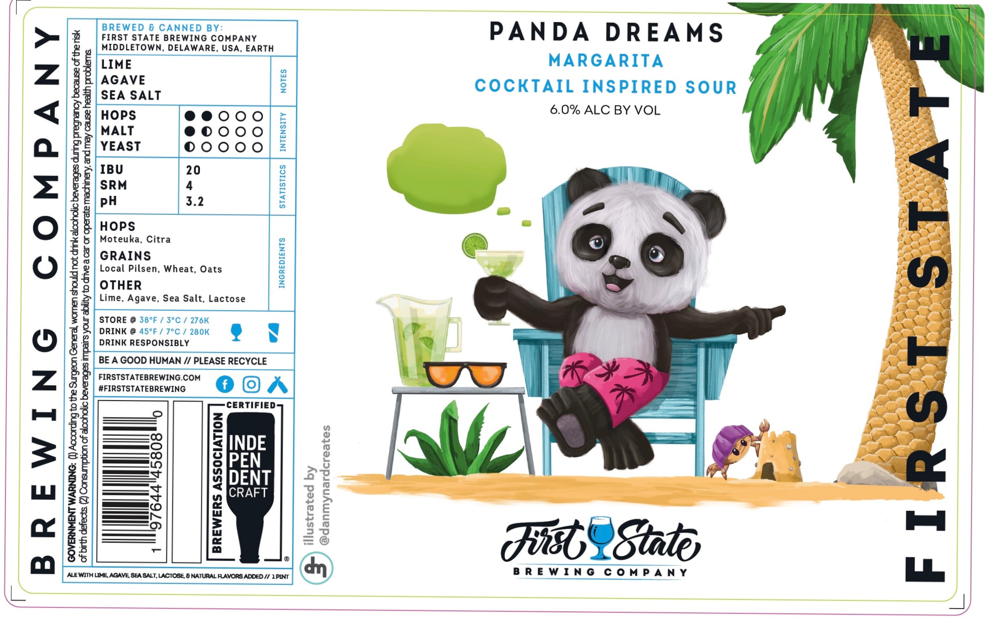 Panda Dreams by First State Brewing Company - beer label