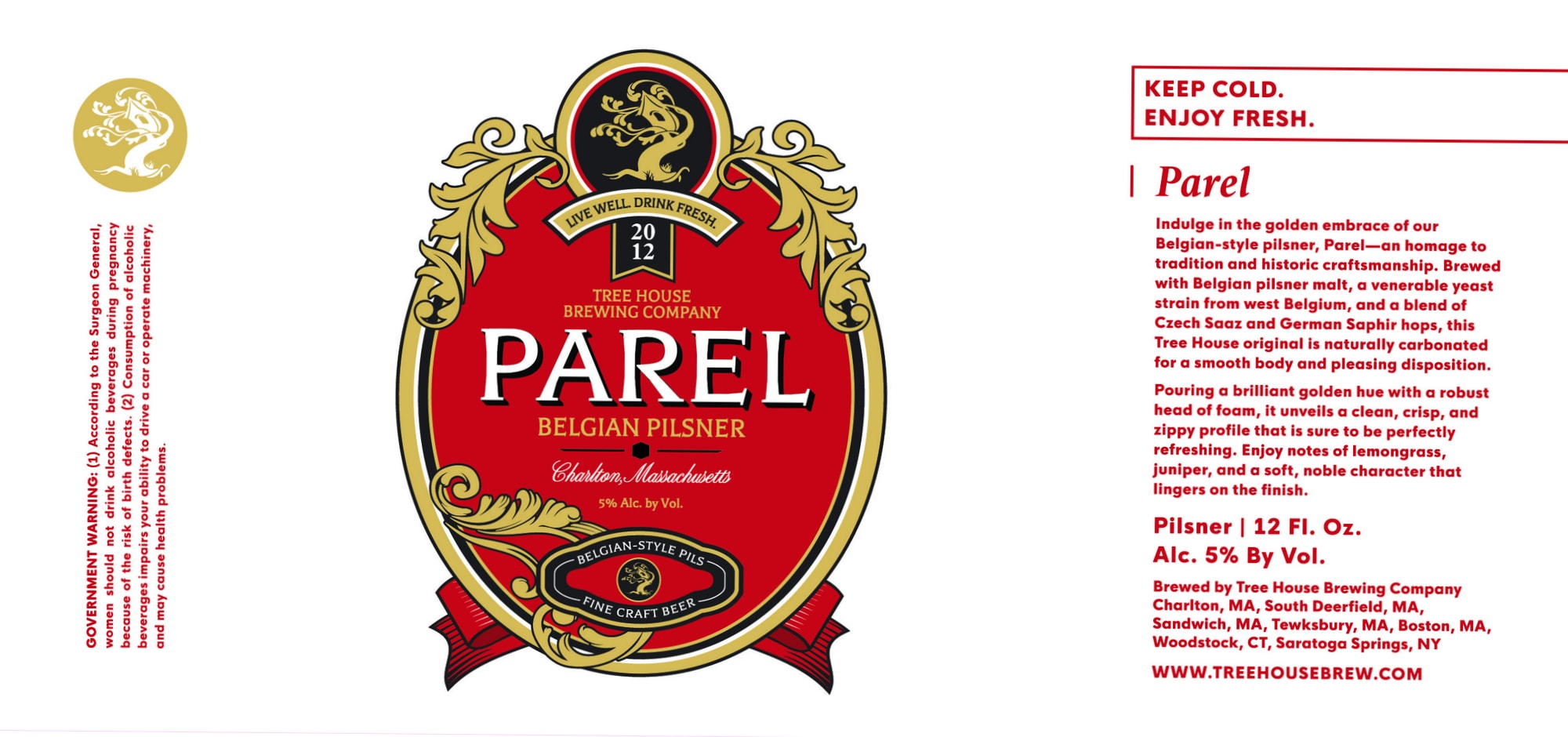 Parel by Tree House Brewing Company - beer label