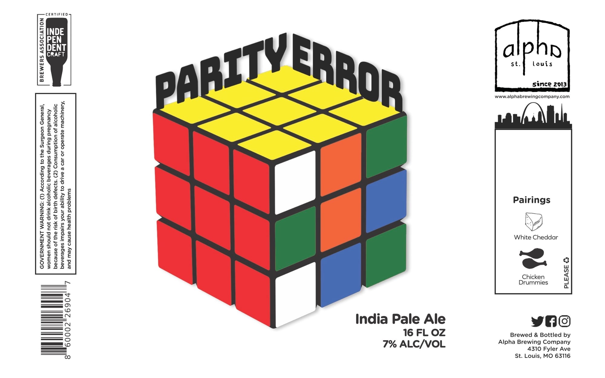 ParityError by Alpha Brewing Company - beer label