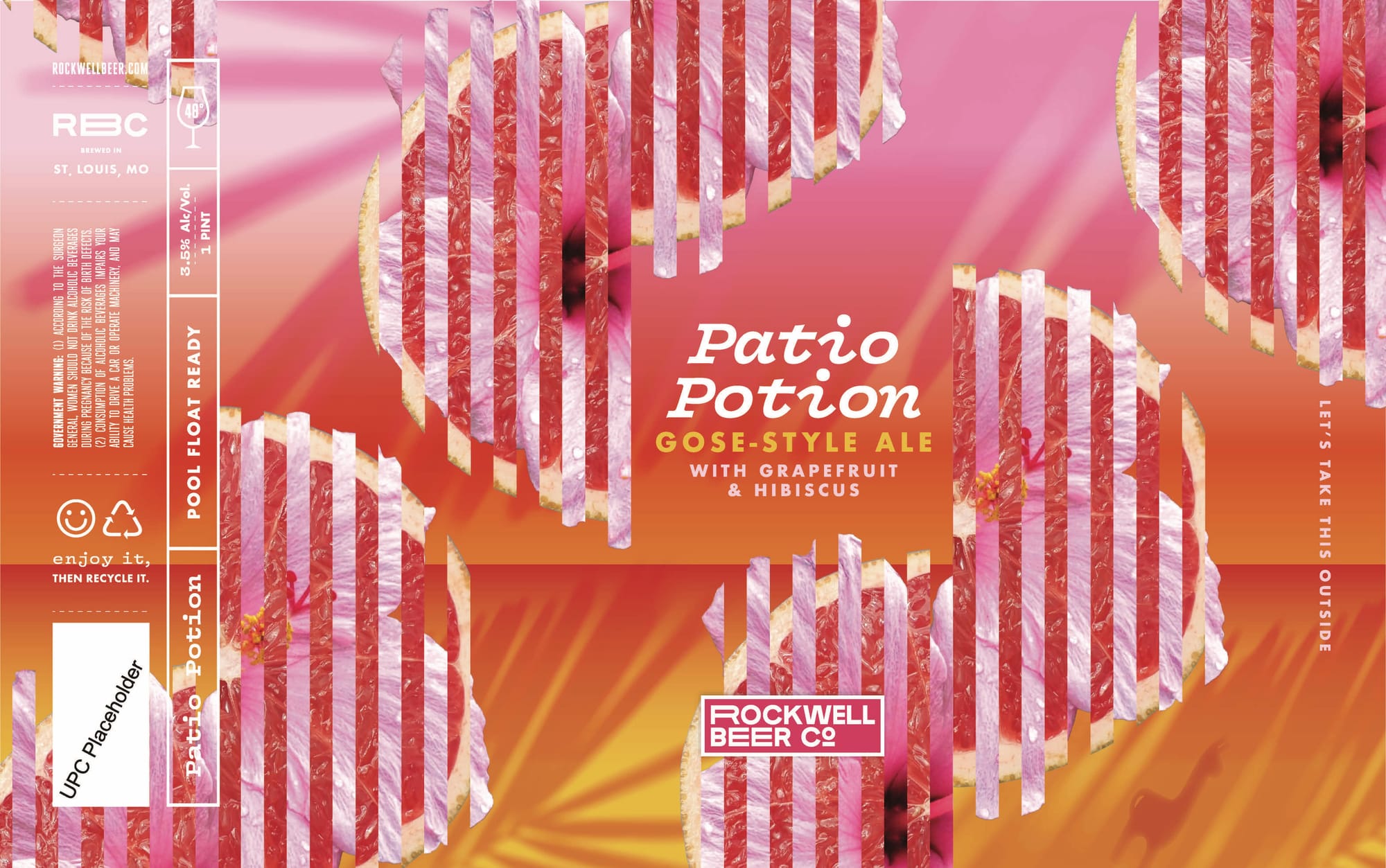 Patio Potion by Rockwell Beer Co. - beer label
