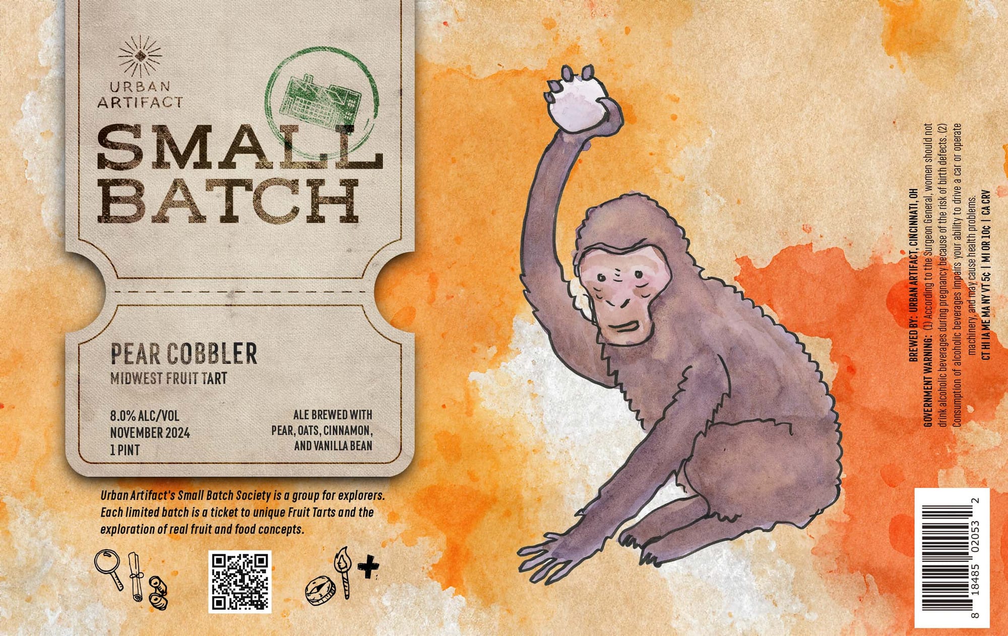 Pear Cobbler by Urban Artifact - beer label