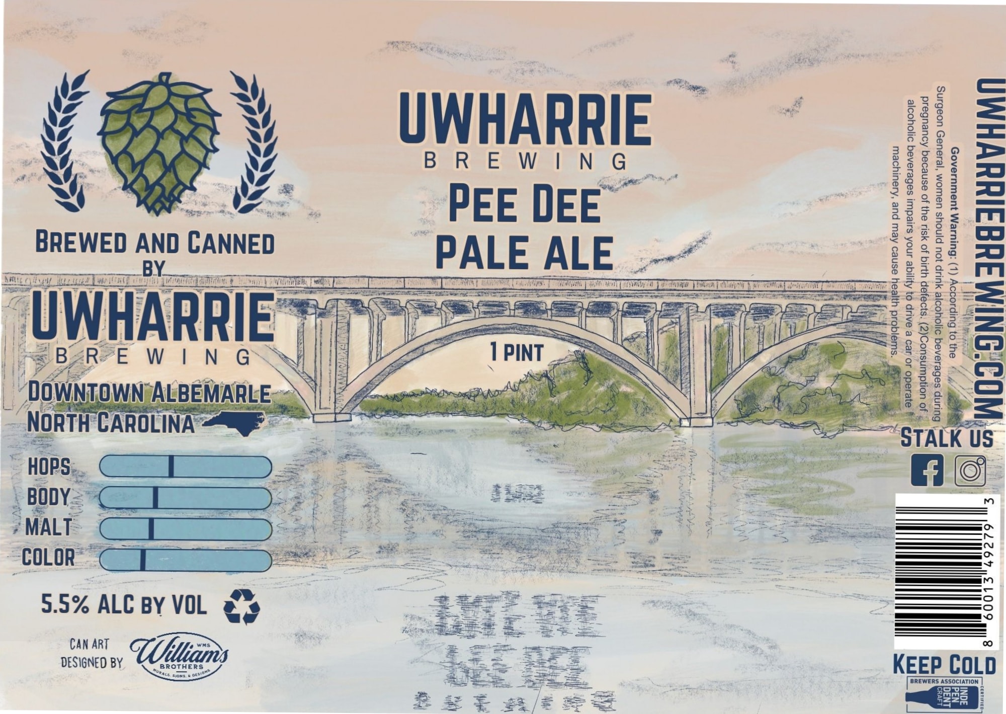 PEE DEE PALE ALE - beer label
