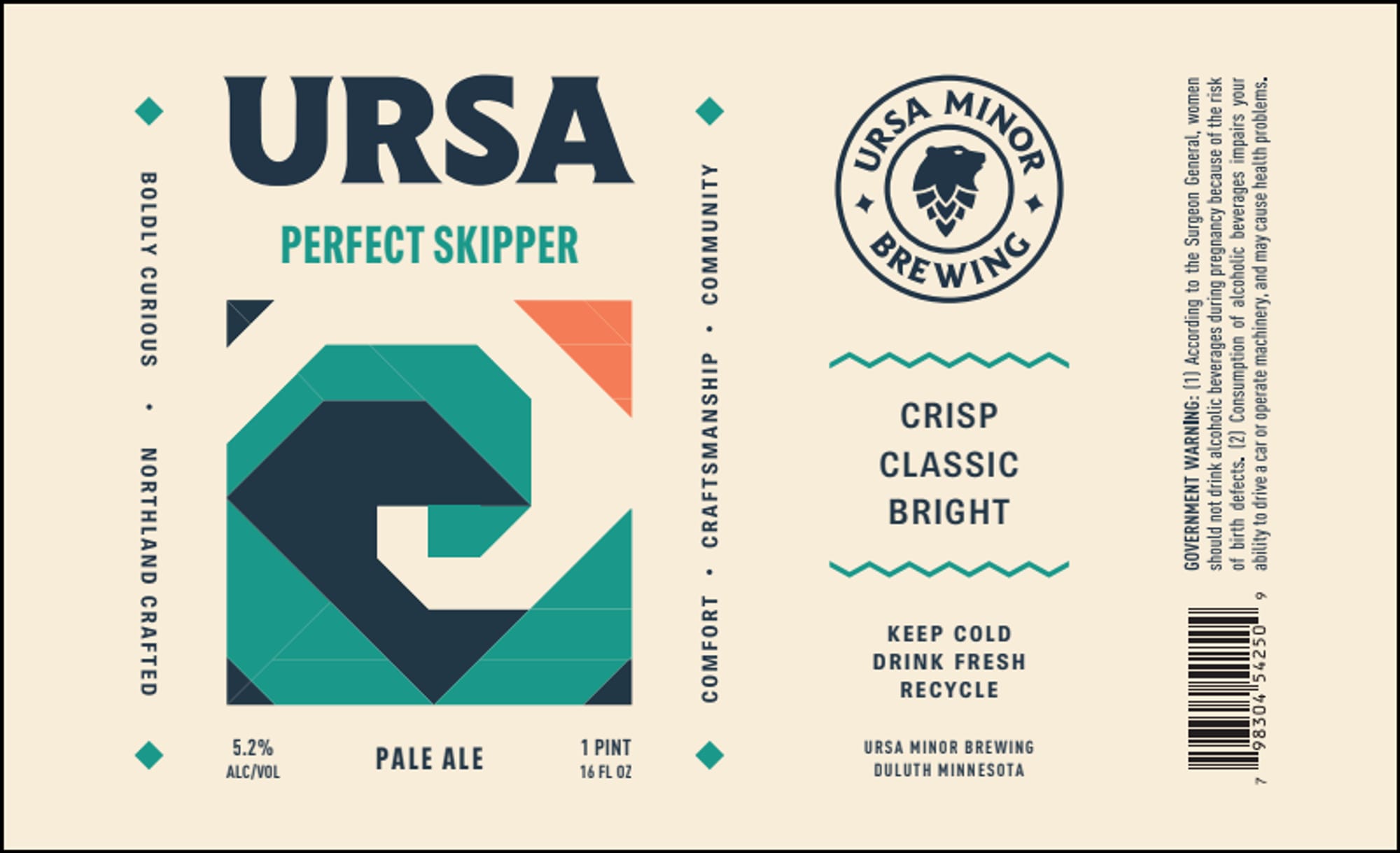 Perfect Skipper by Ursa Minor Brewing - beer label