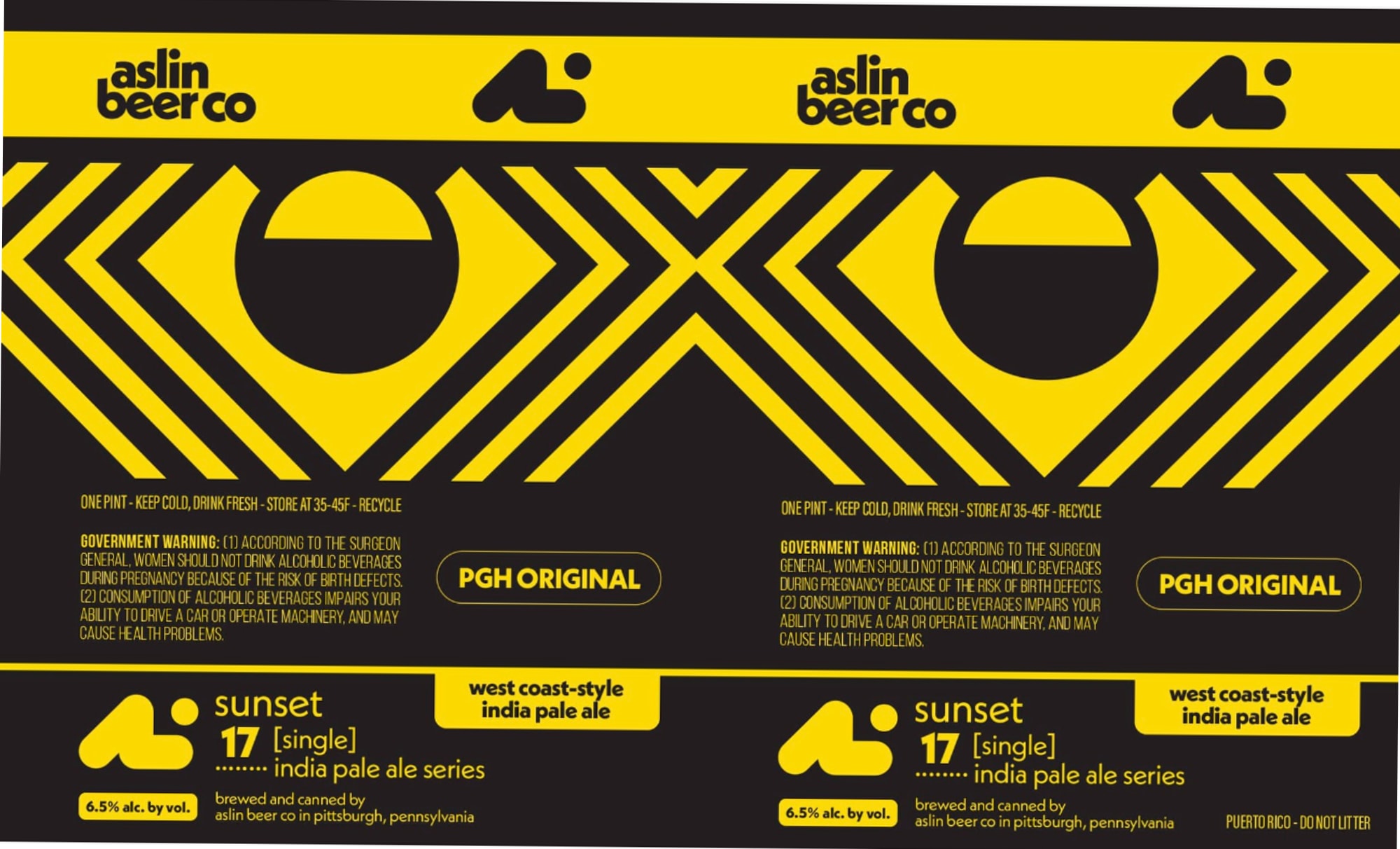 PGH Original by Aslin Beer Co. - beer label