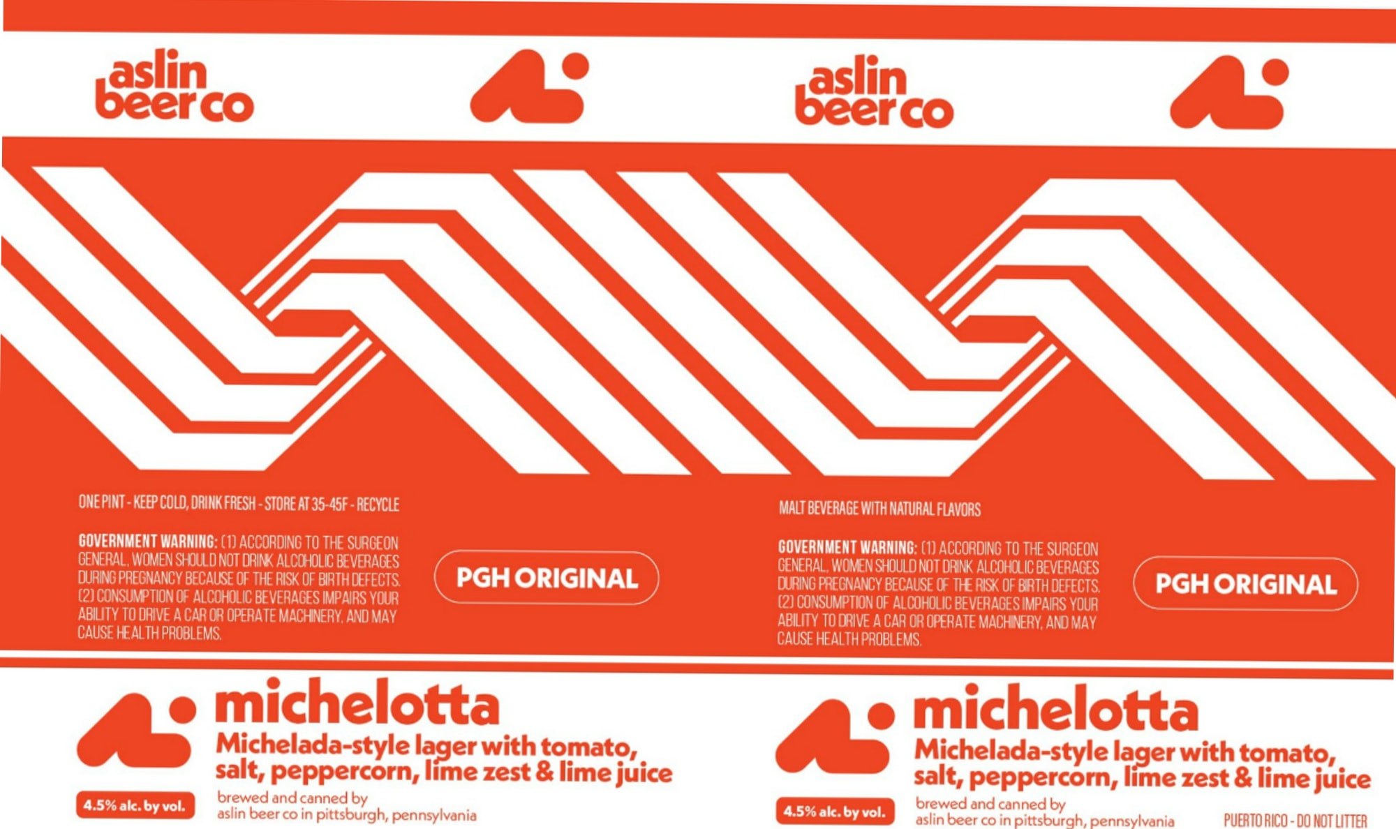PGH Original Michelotta by Aslin Beer Co. - beer label