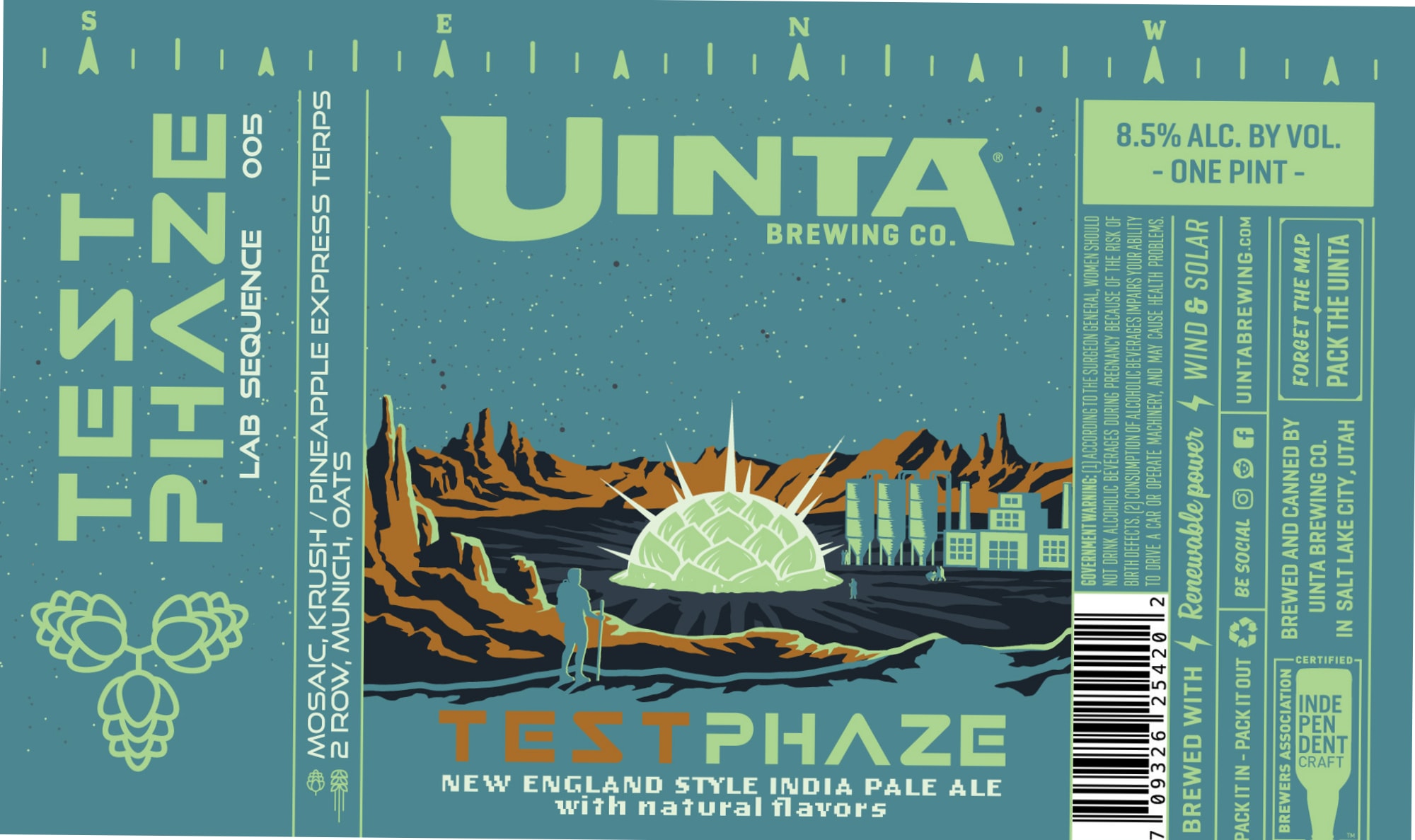 Phaze by Uinta Brewing Co. - beer label