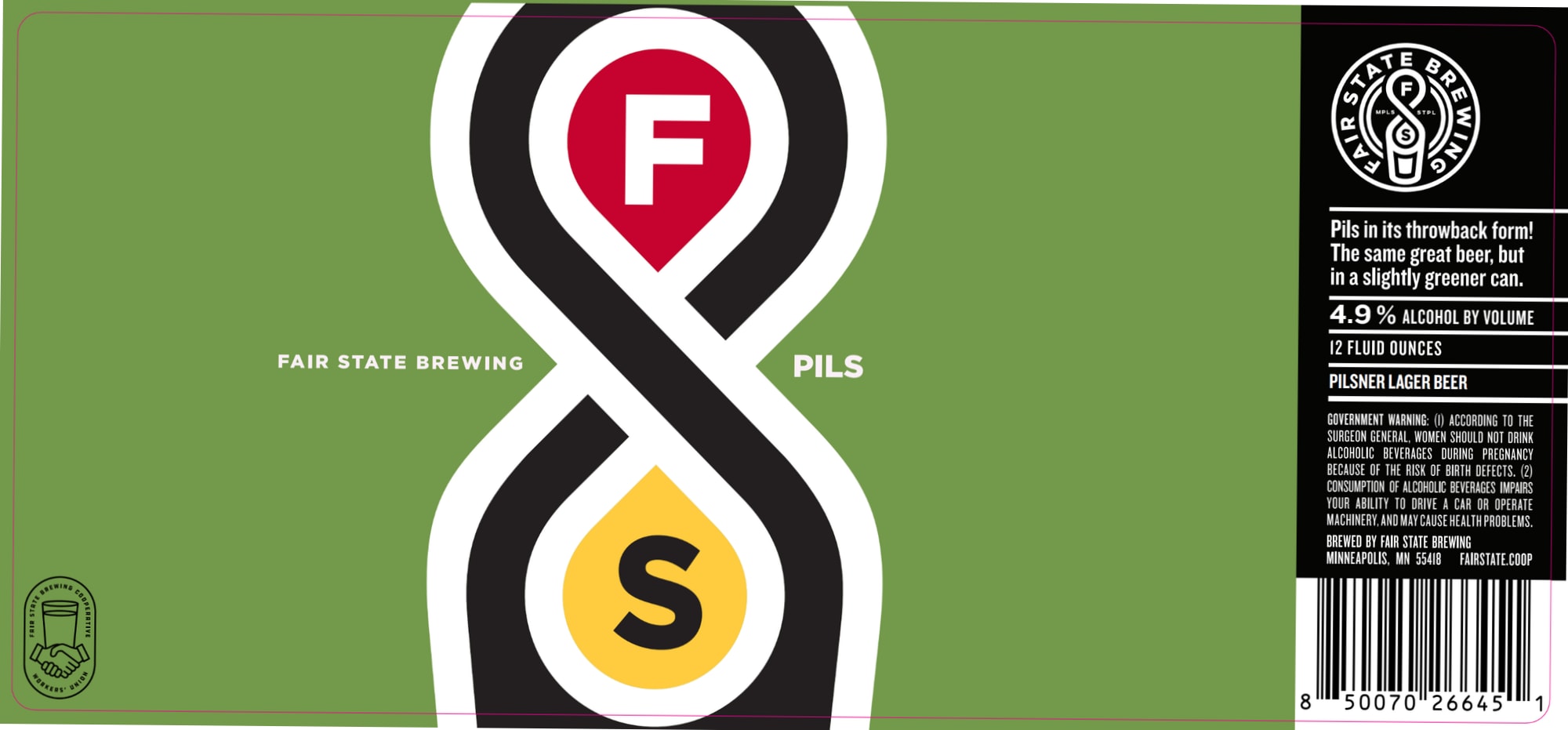 Pils by Fair State Brewing - beer label