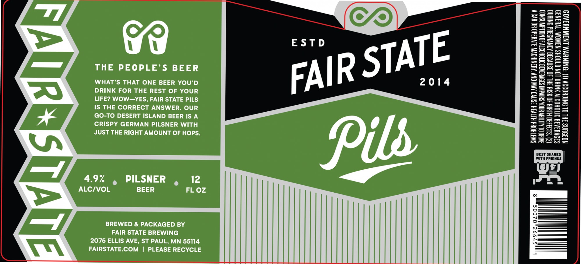 Pils by Fair State Brewing - beer label