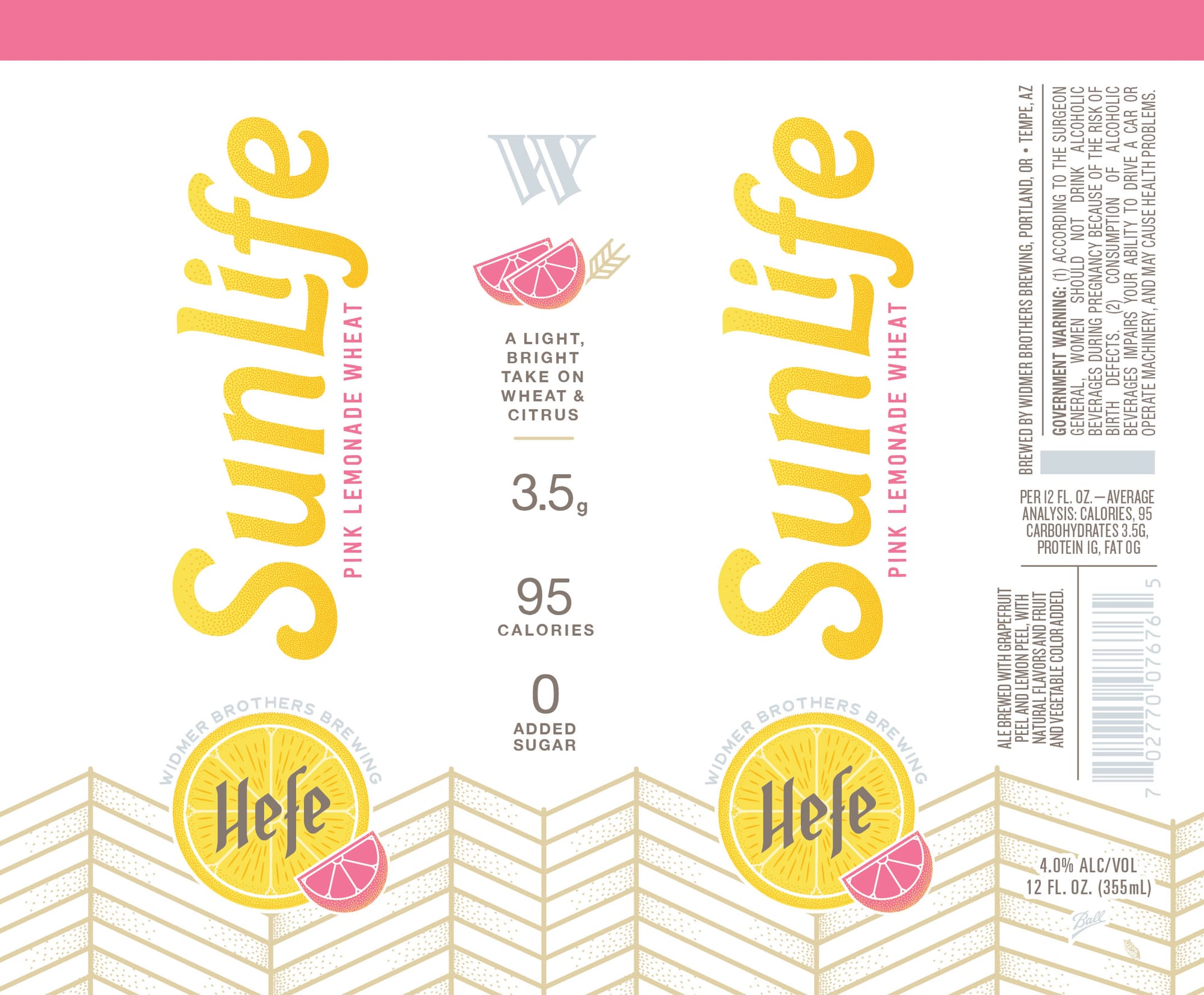 Pink Lemonade Wheat Hefeweizen by Widmer Brothers Brewing - beer label