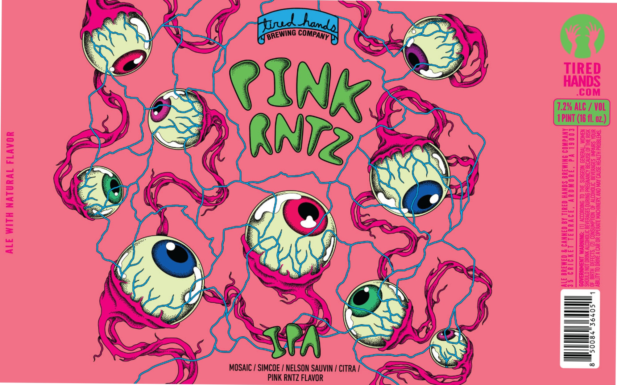 Pink Rntz by Tired Hands Brewing Company - beer label
