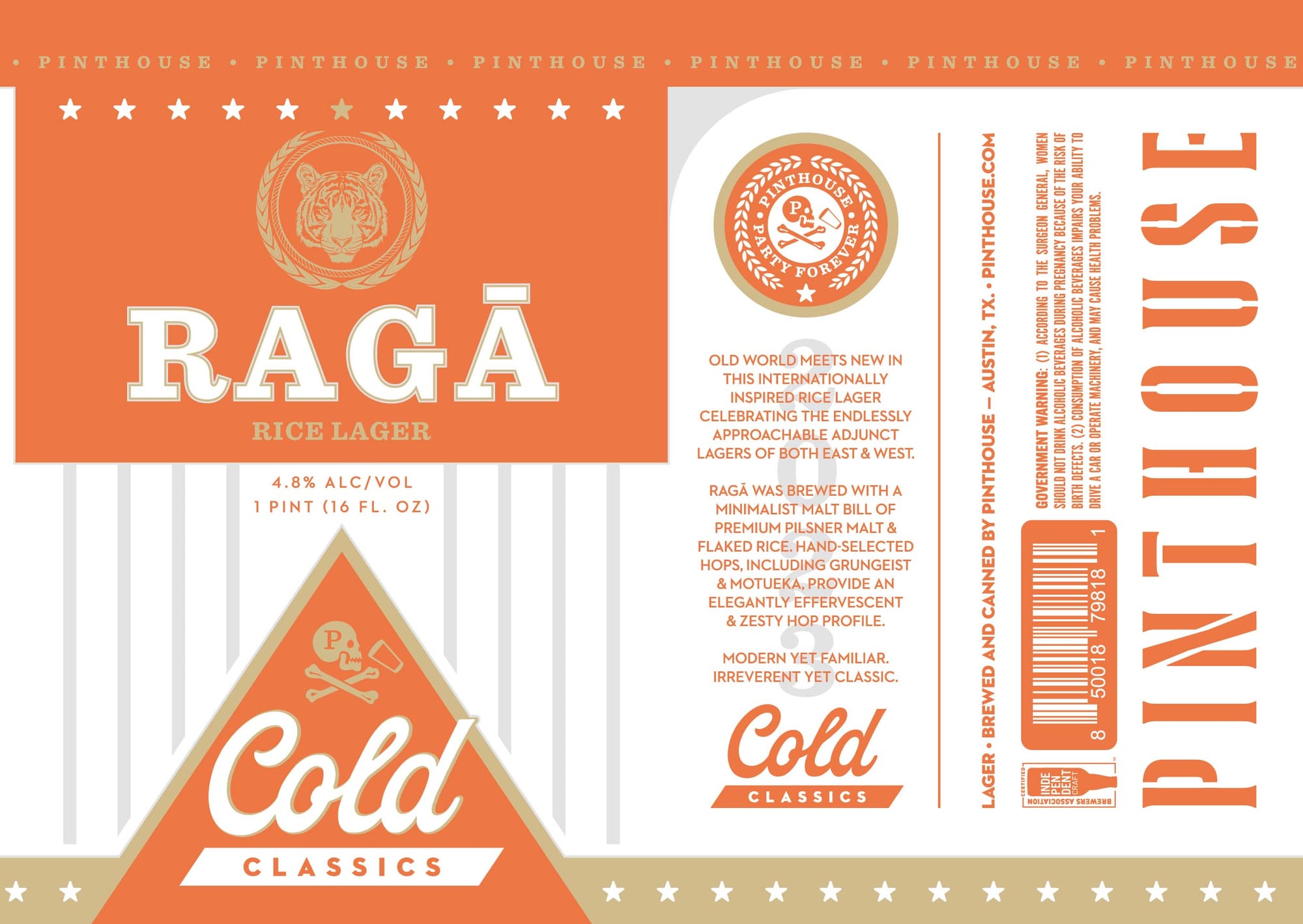Raga by Pint House - beer label