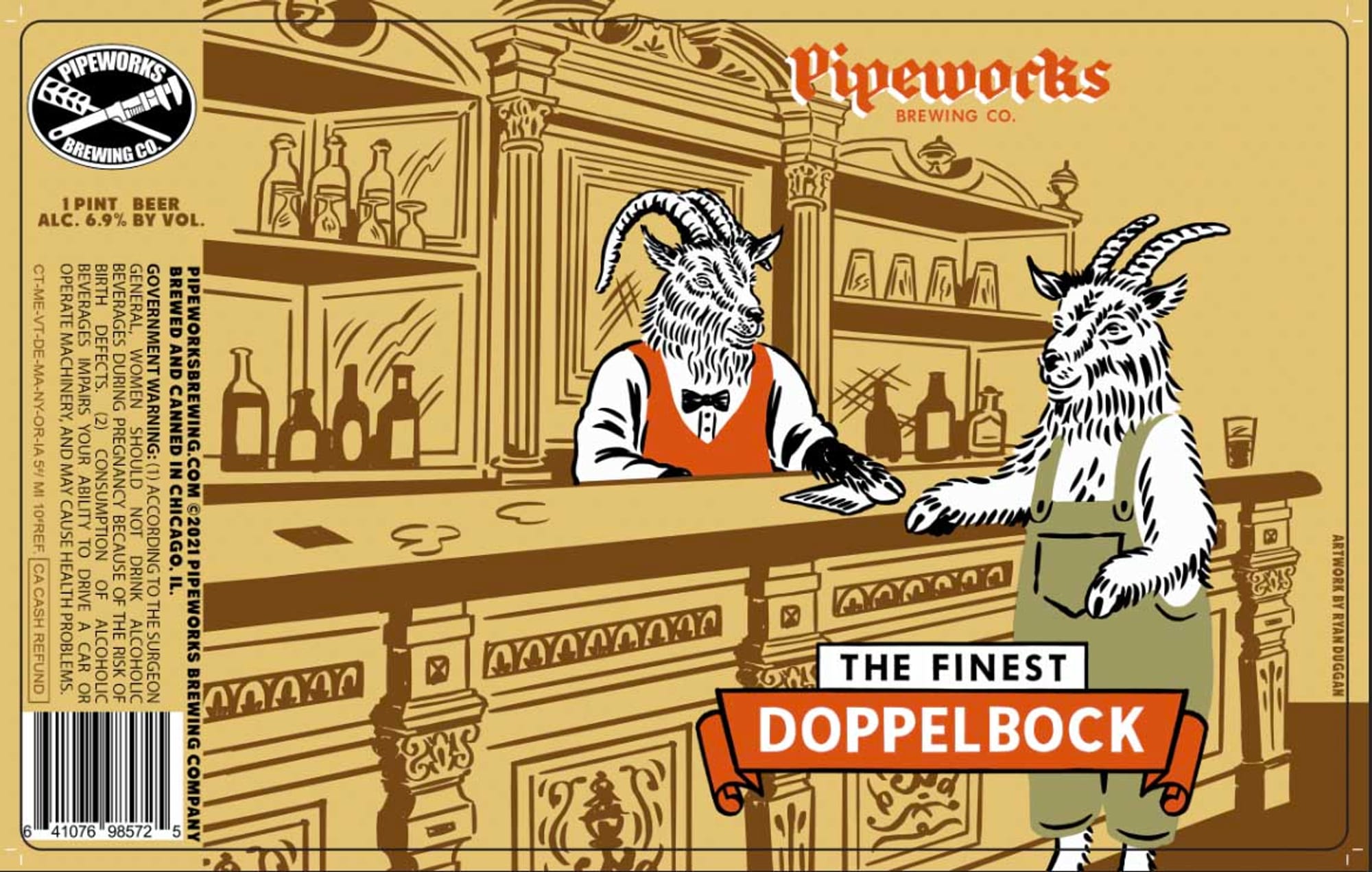 The Finest by Pipeworks Brewing Co. - beer label