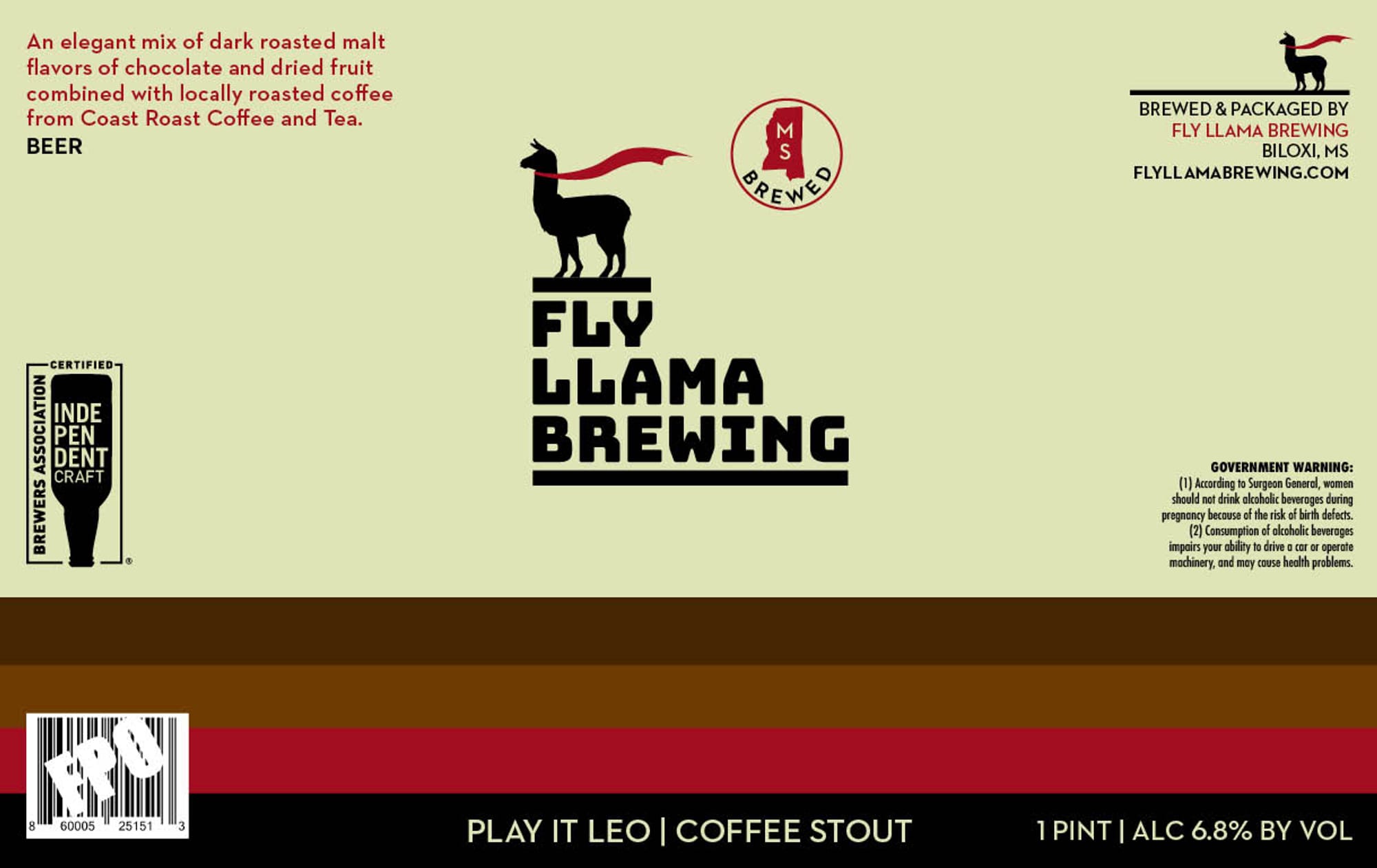 Play It Leo by Fly Llama Brewing - beer label