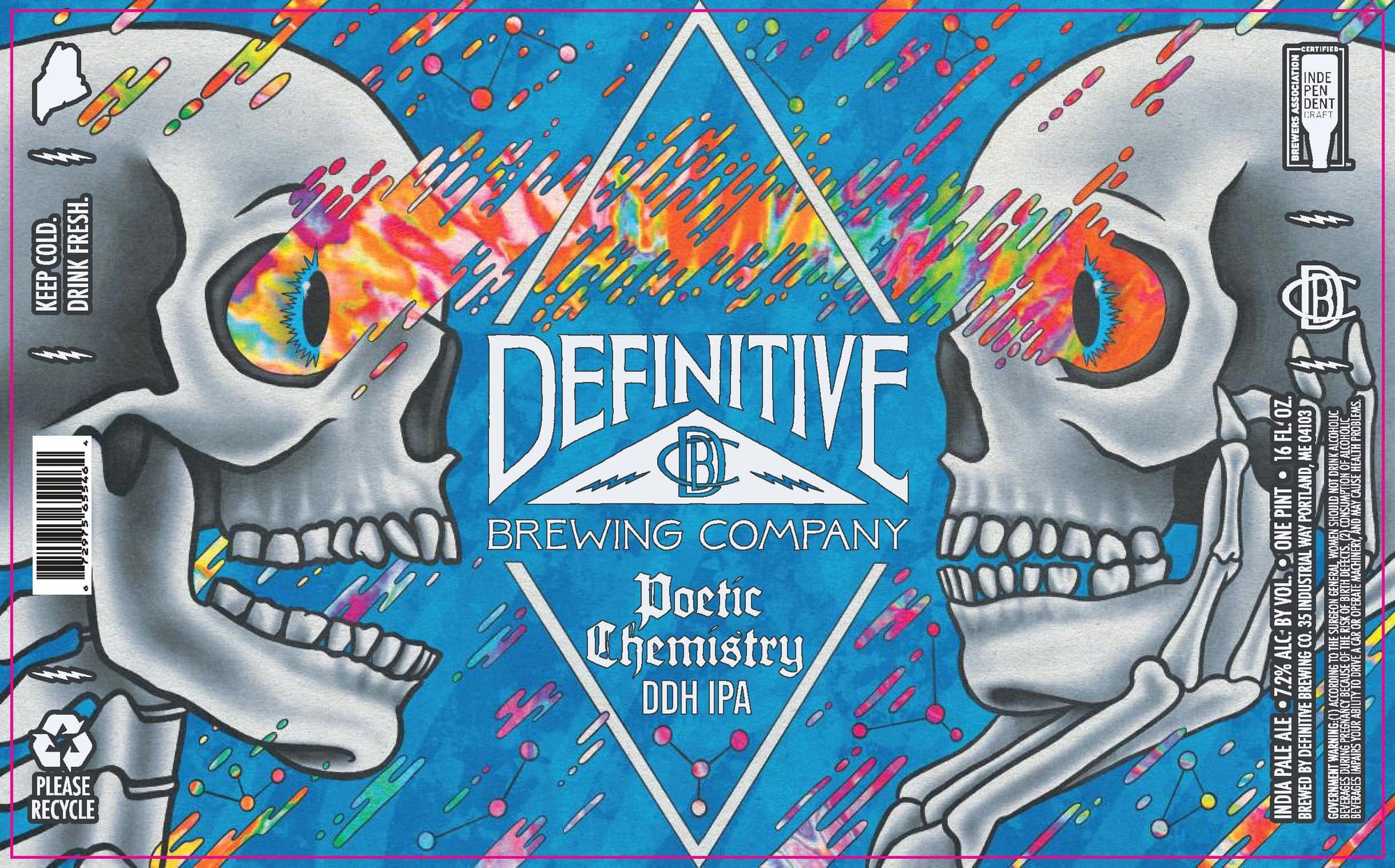 Poetic Chemistry DDH IPA by Definitive Brewing Company - beer label