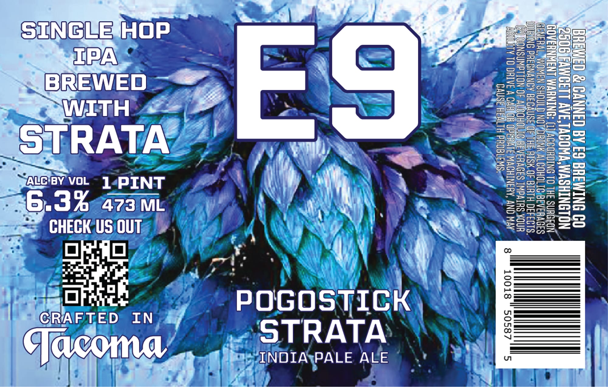 Pogostick Strata by E9 Brewing Co - beer label