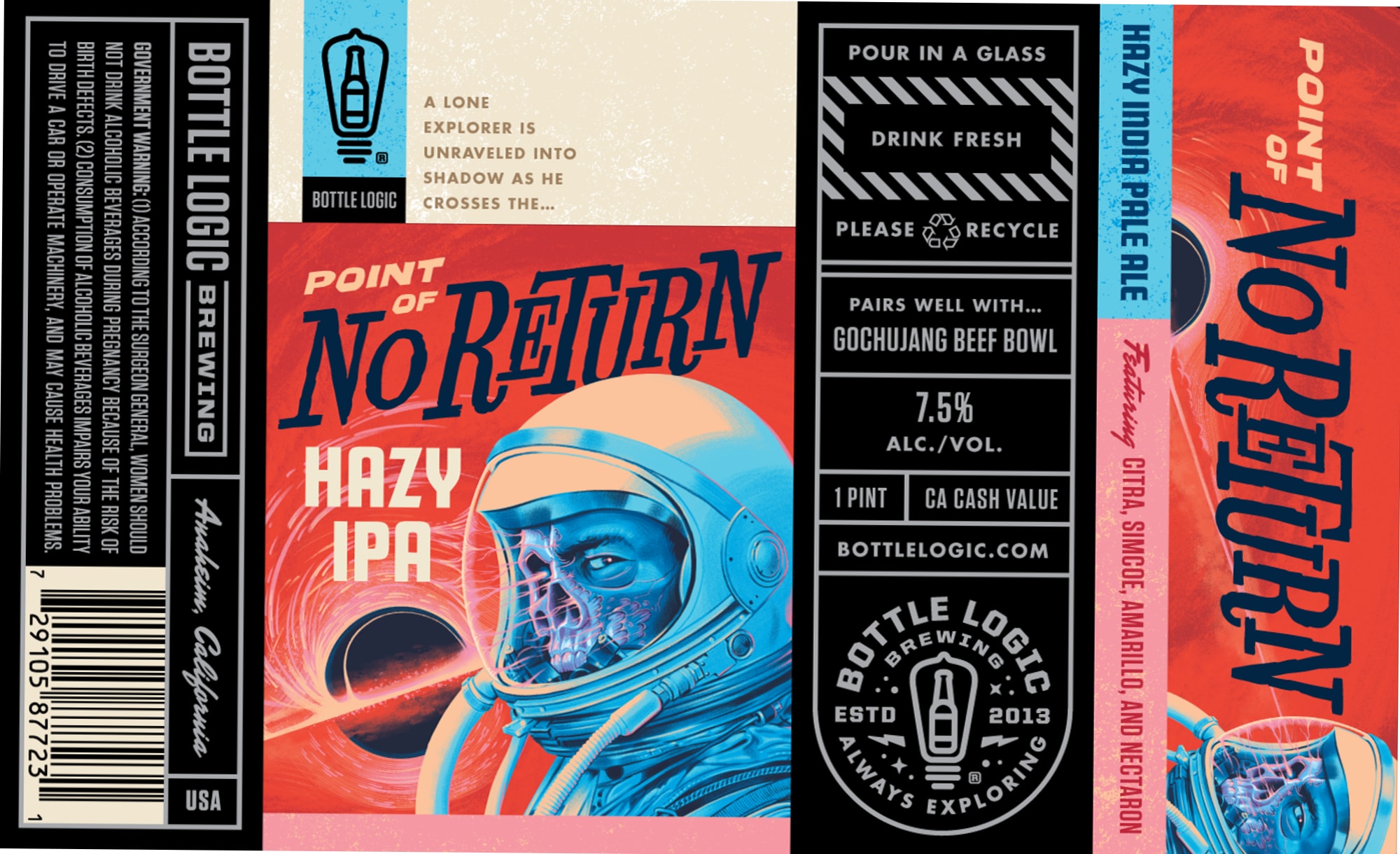 Point of No Return by Bottle Logic Brewing - beer label