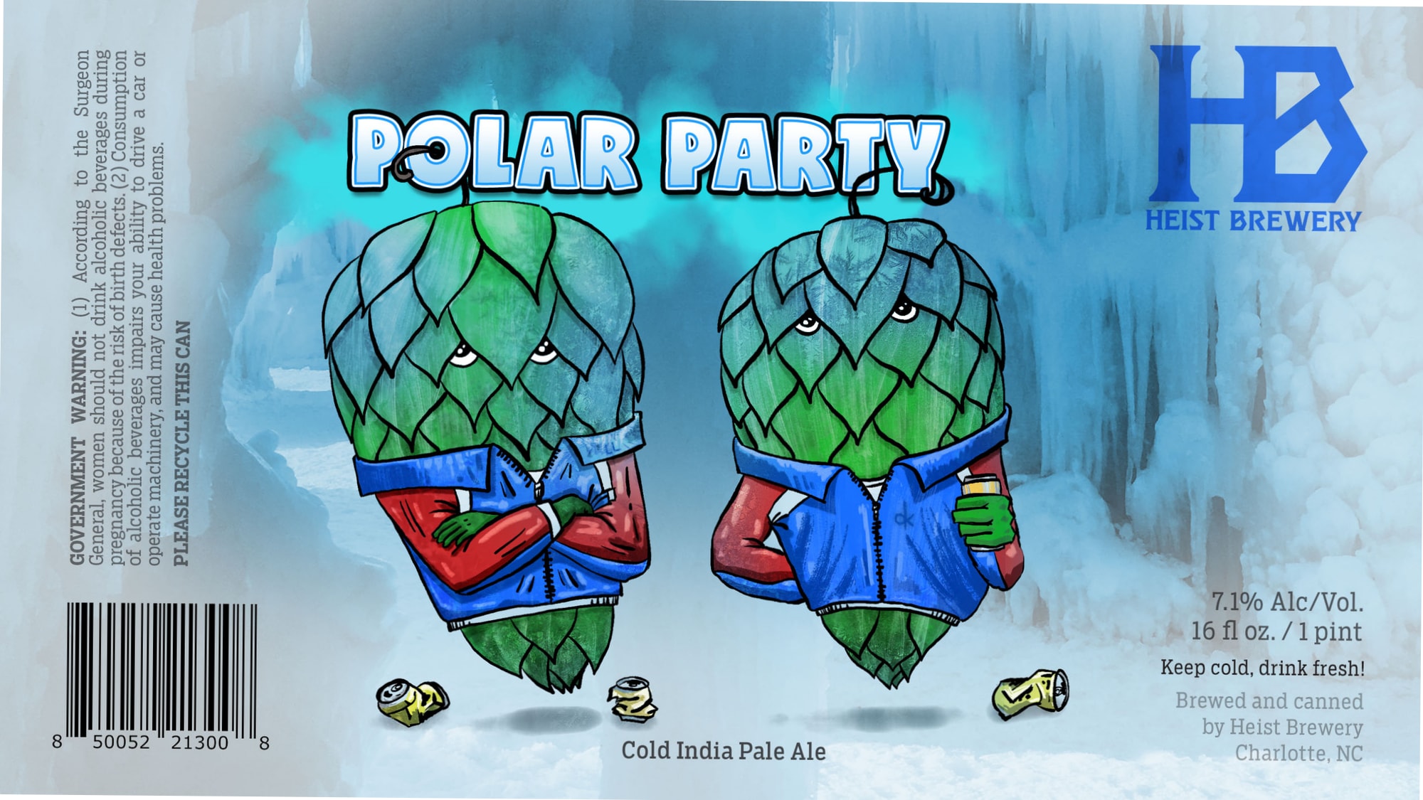 Polar Party by Heist Brewery - beer label