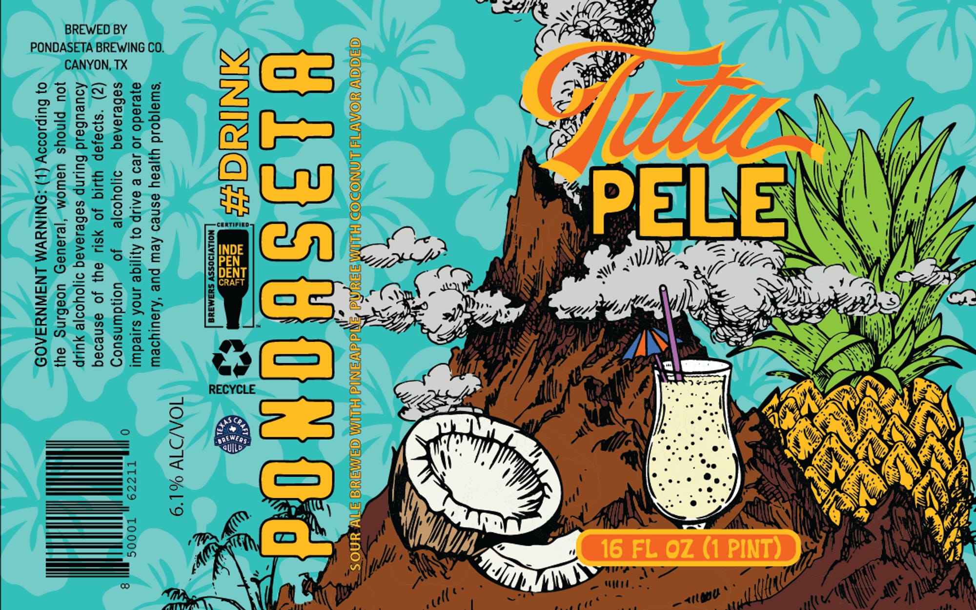 Raspa Pele by Pondaseta Brewing Co. - beer label