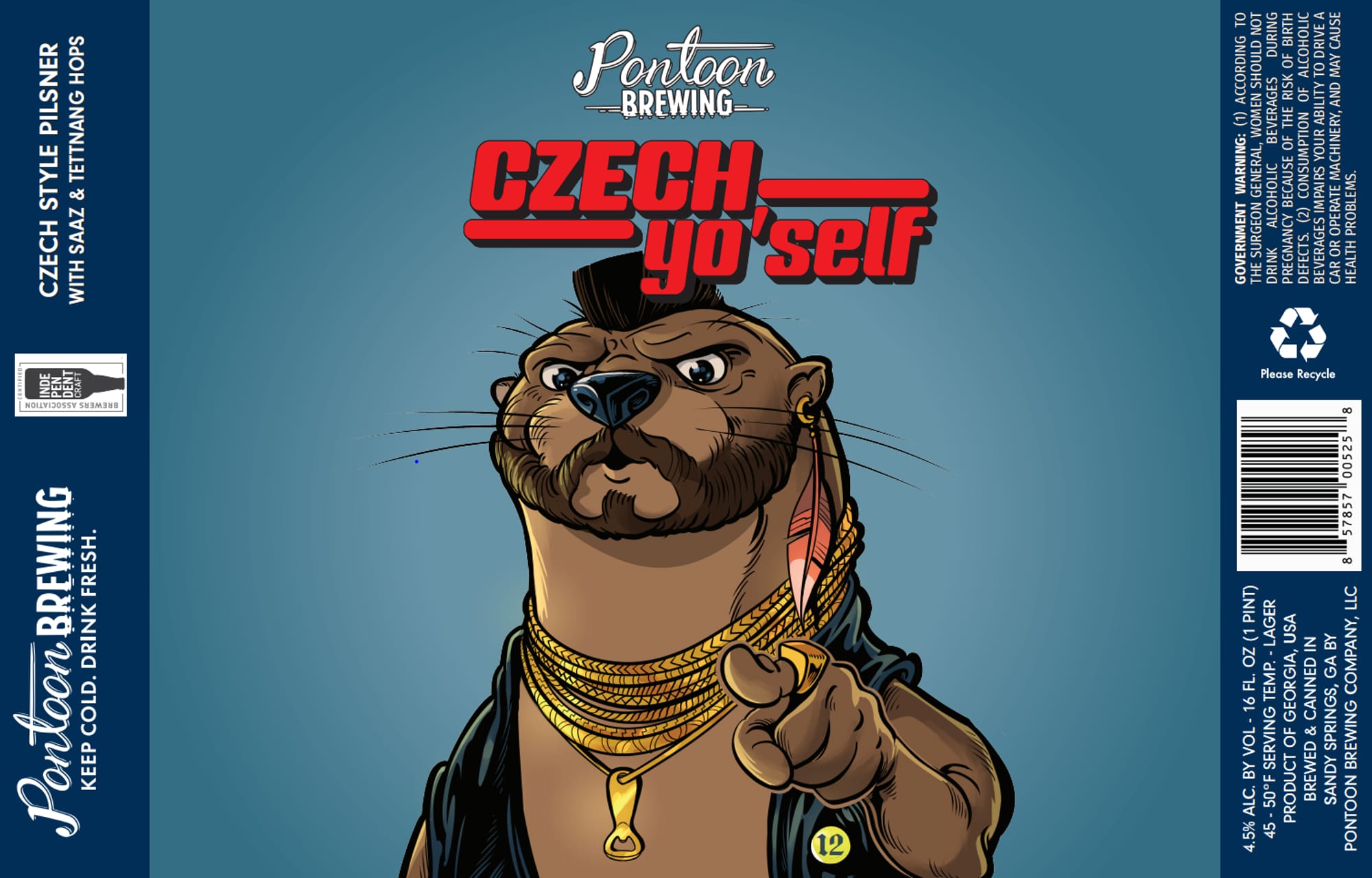 Czech Yo’self by Pontoon Brewing - beer label