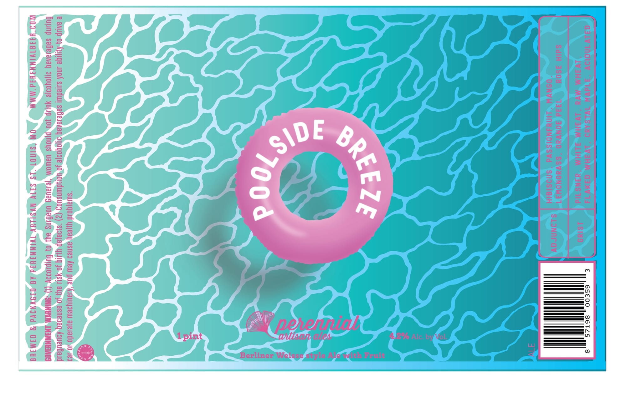 Pool Breeze by Perennial Artisan Ales - beer label