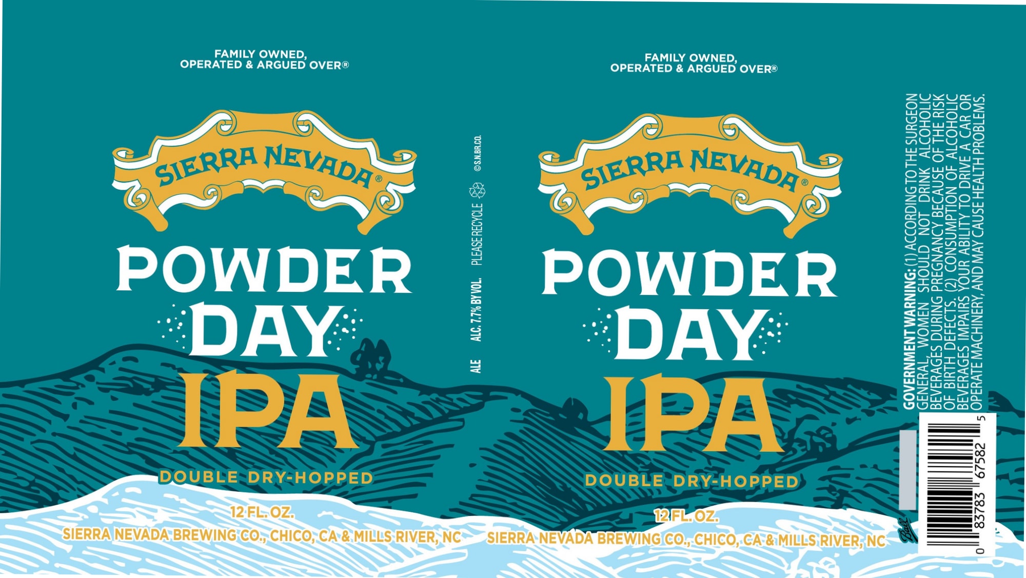 Powder Day IPA by Sierra Nevada Brewing Co. - beer label
