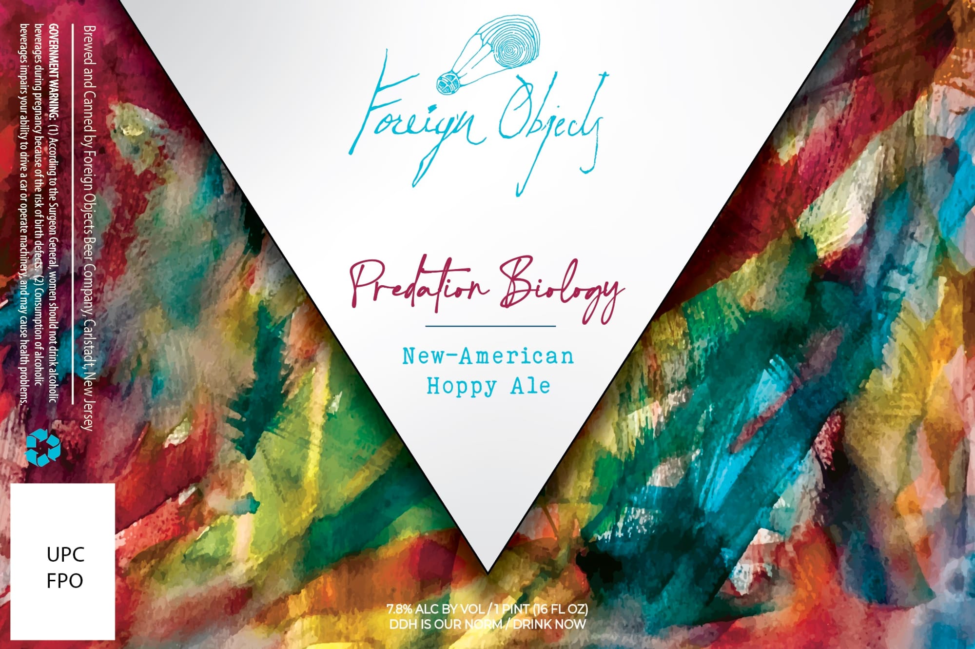 Predation Biology by Foreign Objects Beer Company - beer label