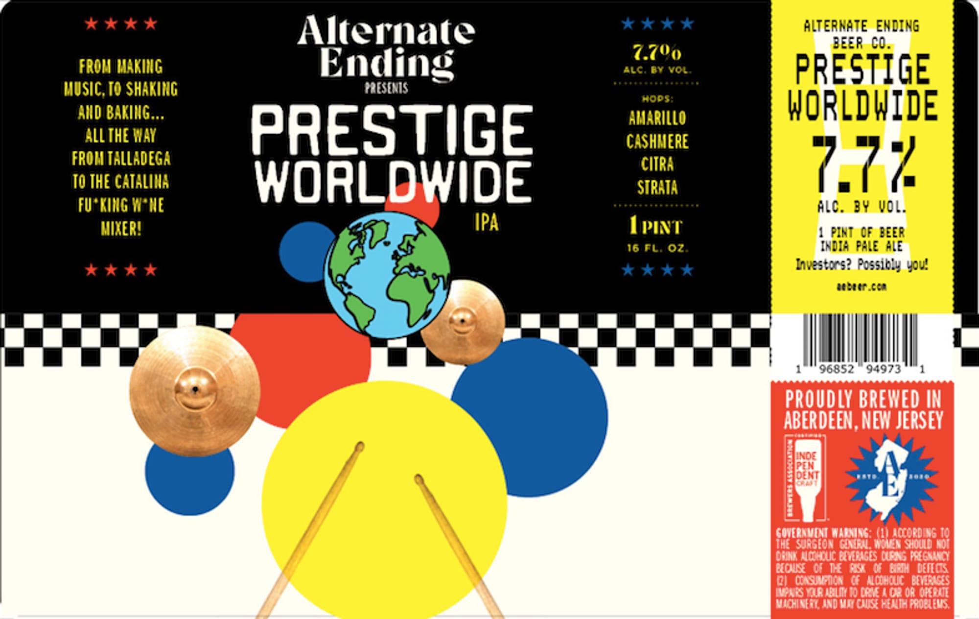 Prestige Worldwide by Alternate Ending Brewing Company - beer label