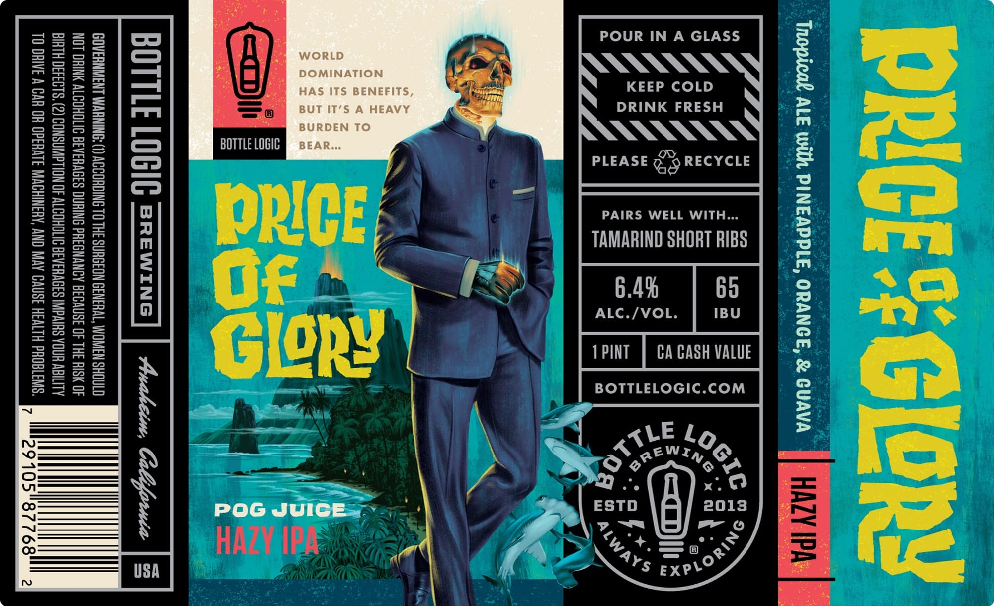 Price of Glory by Bottle Logic Brewing - beer label