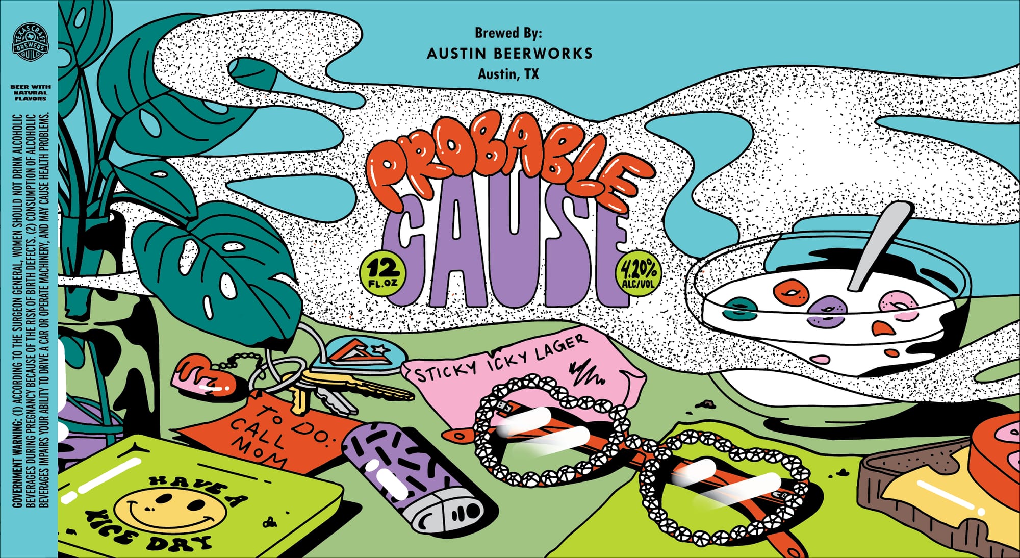 Probable Cause by Austin Beerworks - beer label