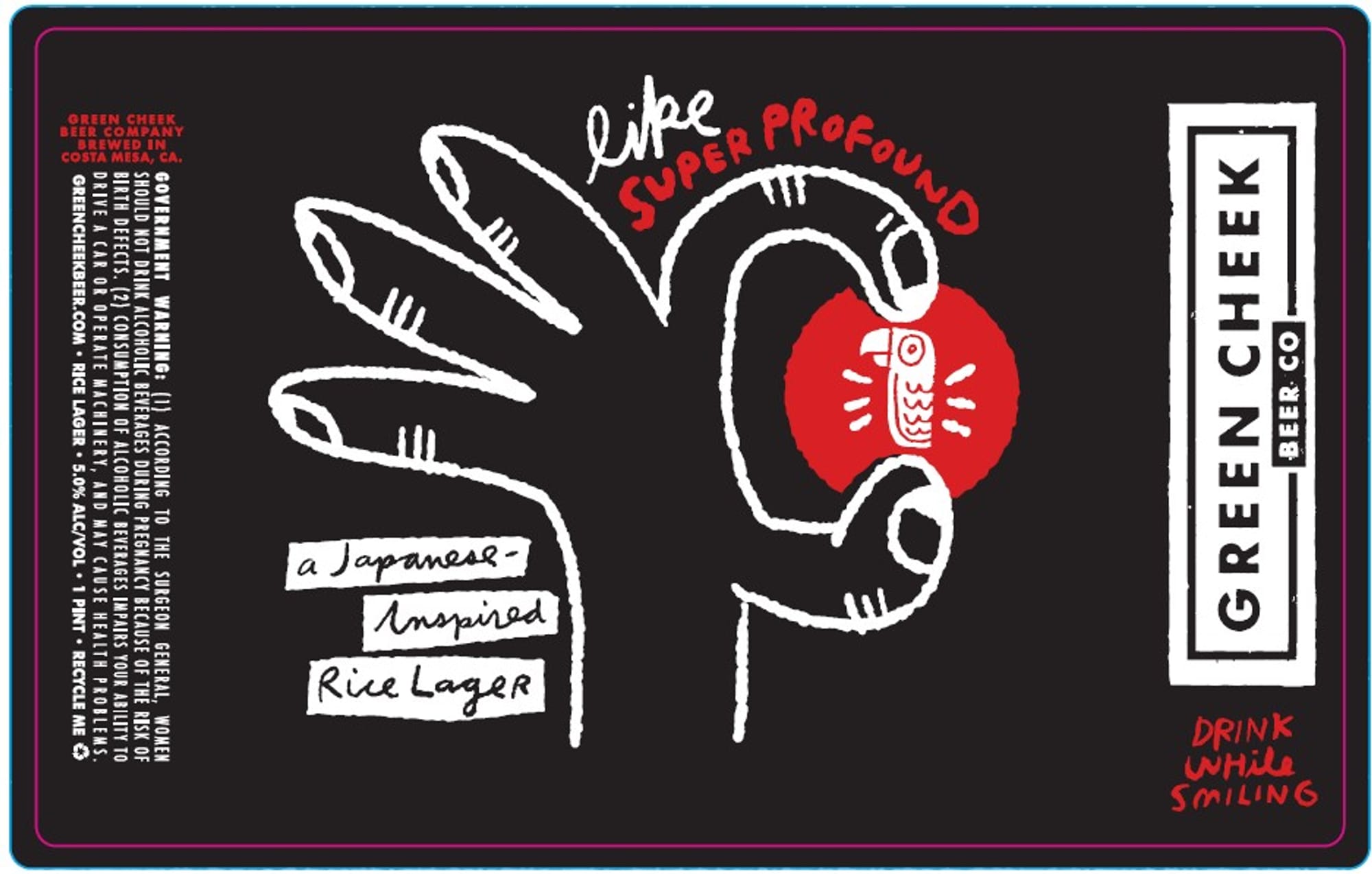 Profound by Green Cheek Beer Co. - beer label