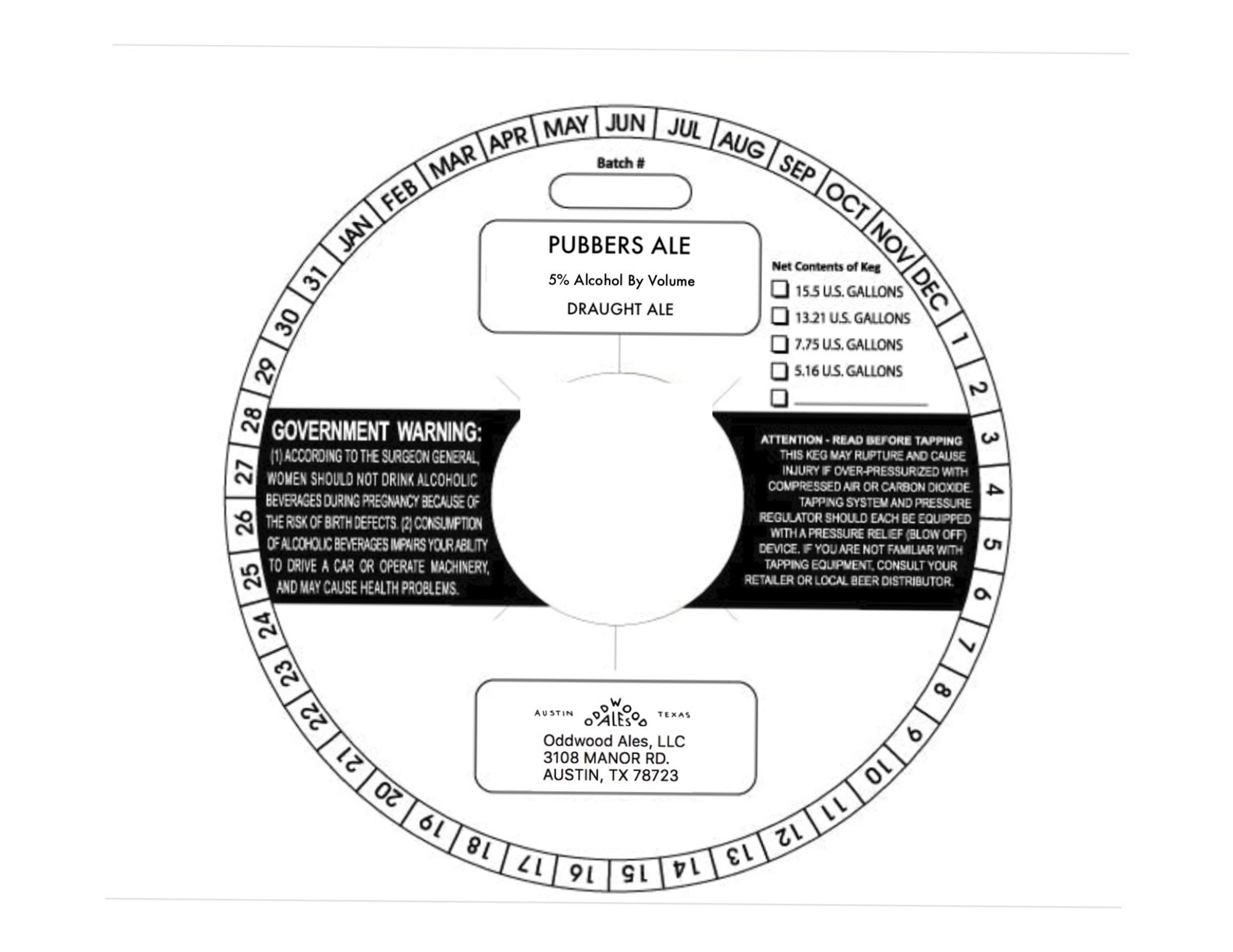 Pubbers Ale by Oddwood Ales - beer label