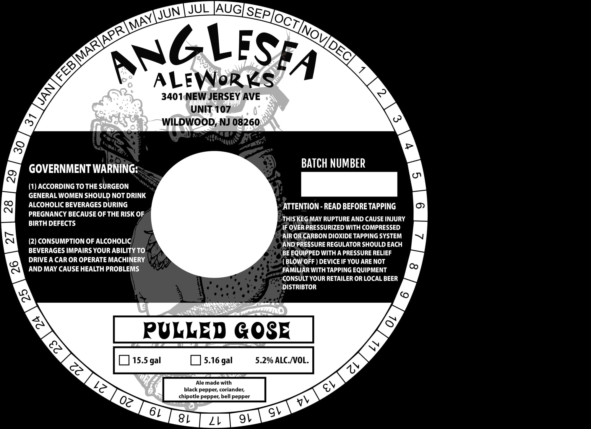 Pulled Gose by Anglesea Aleworks - beer label
