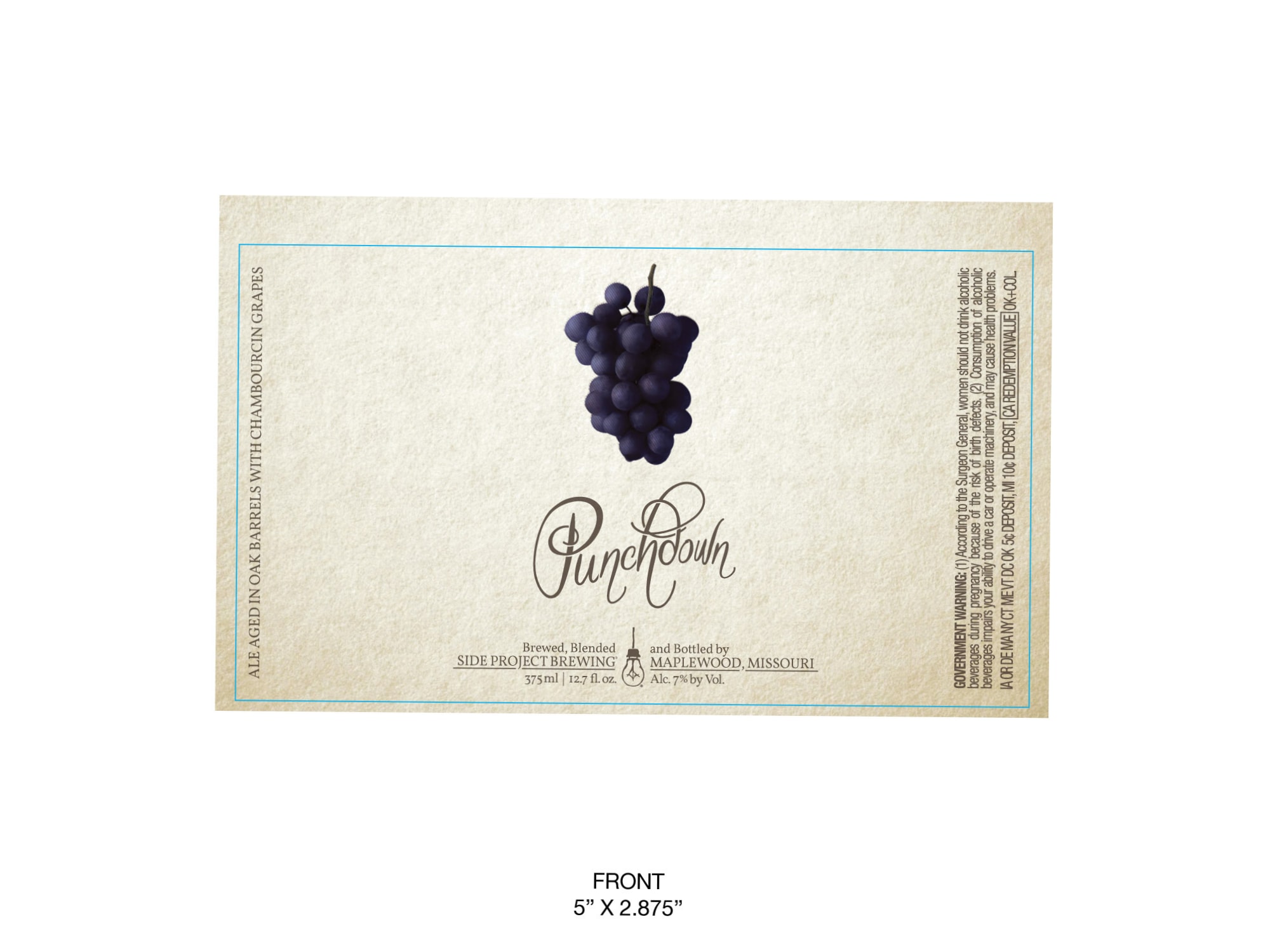 Punchoul by Side Project Brewing - beer label