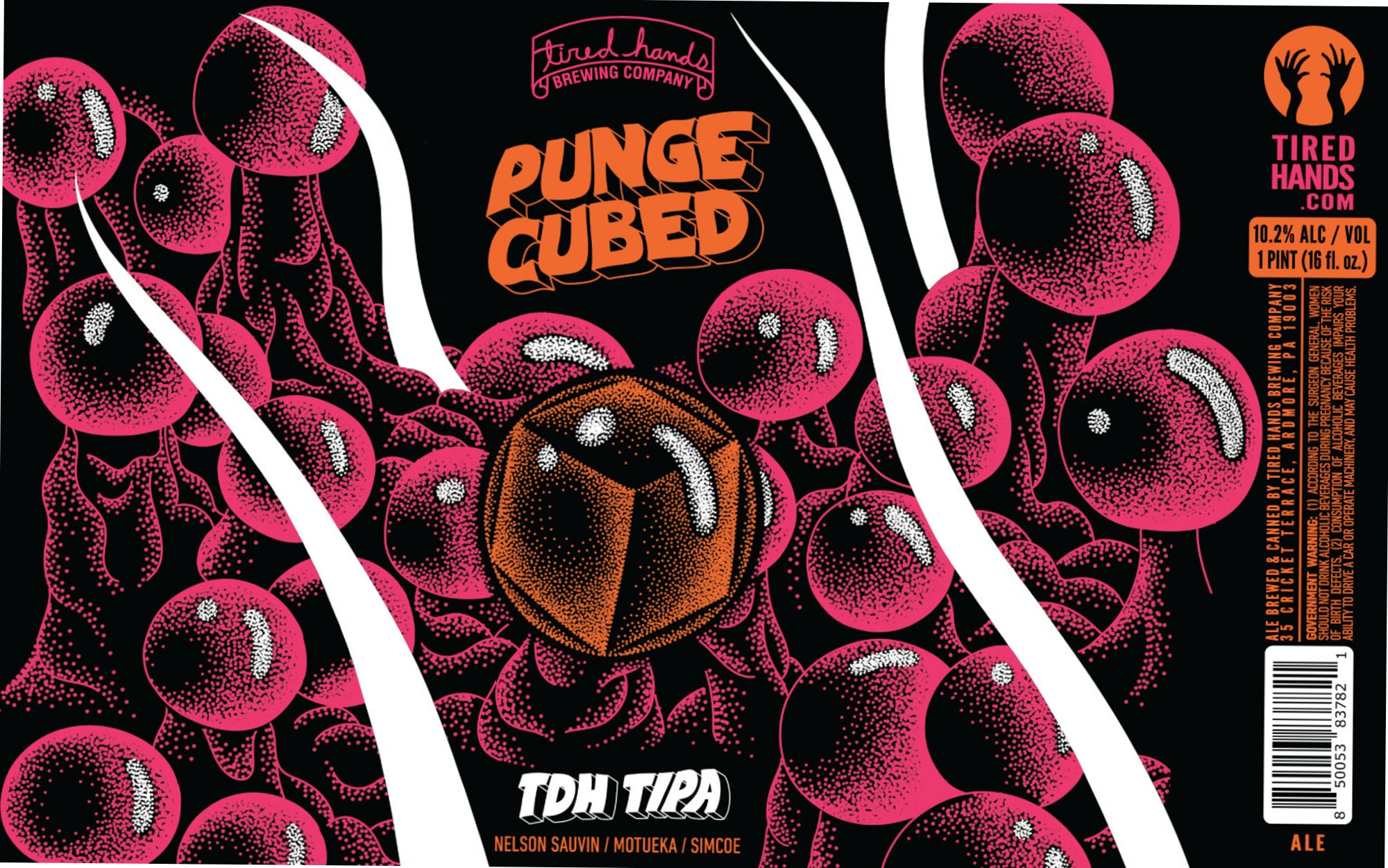 Punge Cubed by Tired Hands Brewing Company - beer label