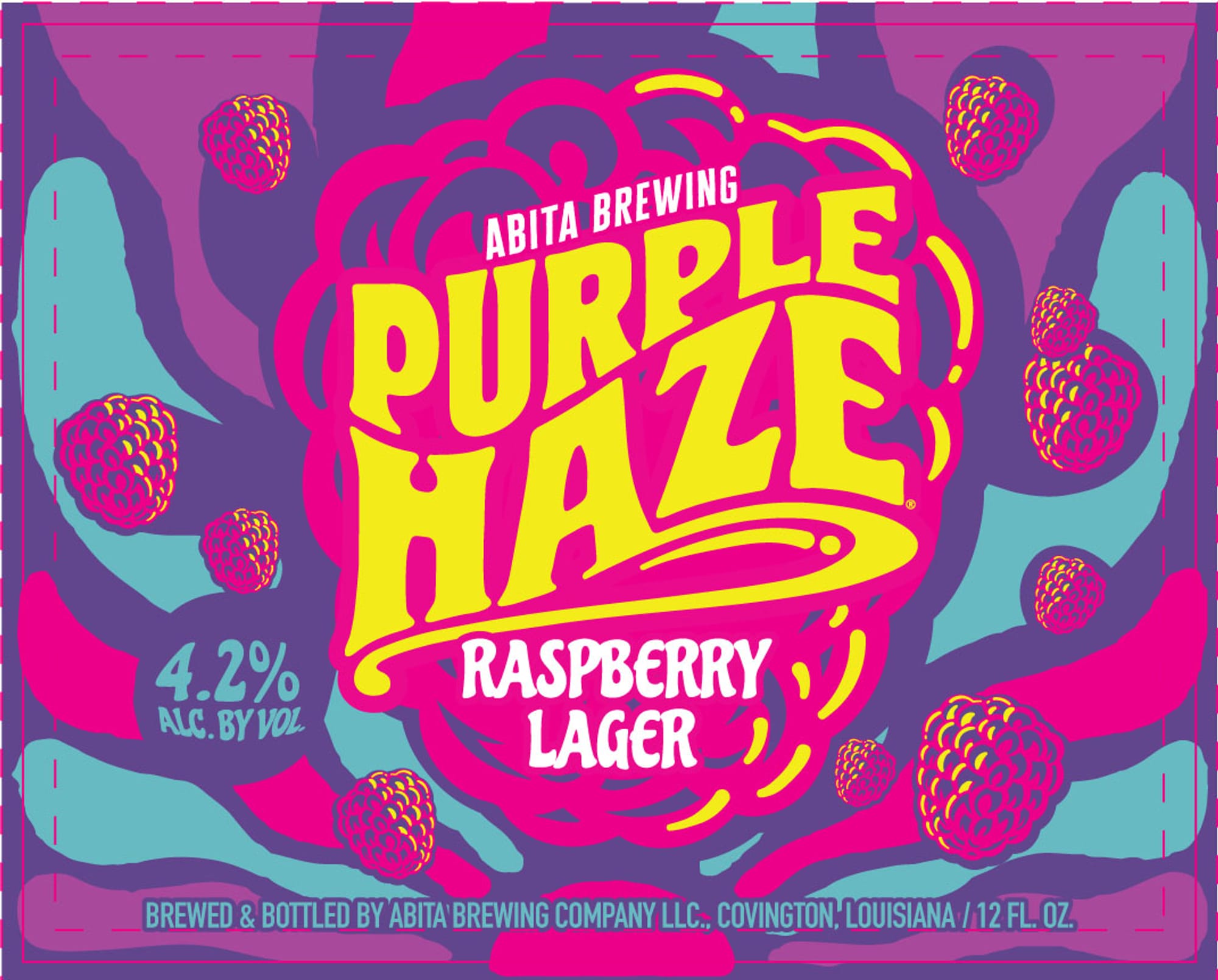 Purple Haze by Abita Brewing Company - beer label